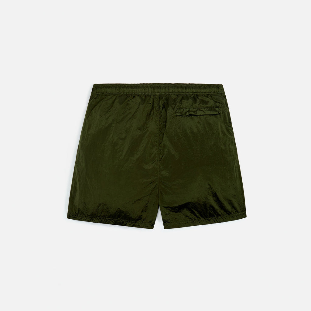Nylon Metal Garment Dyed Swim Shorts Olive Stone island – Гарантія оригінальності – вид ззаду