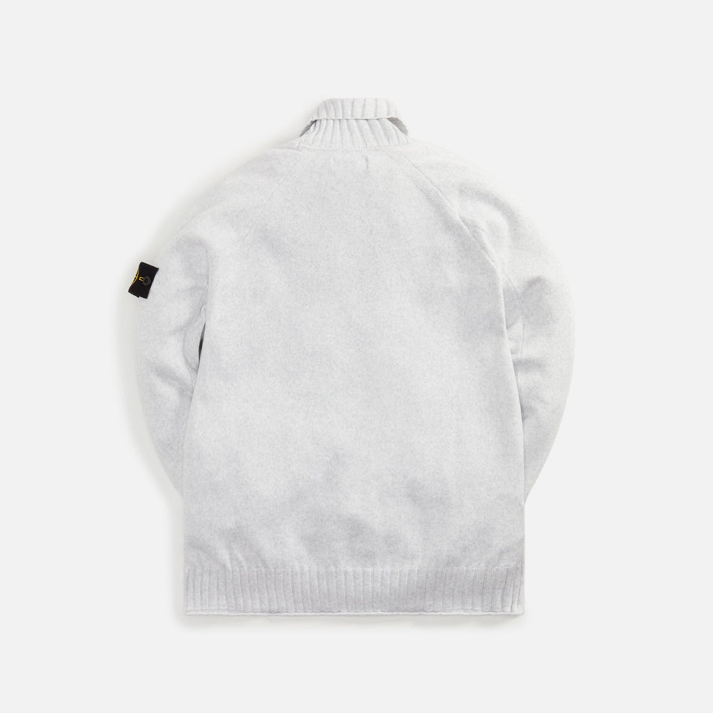 Winter Cotton Turtleneck Pearl Grey Stone island – Гарантія оригінальності – вид ззаду