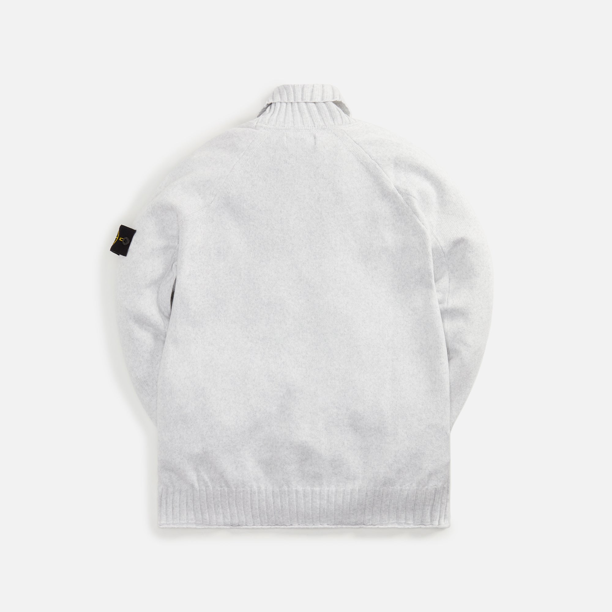 Winter Cotton Turtleneck Pearl Grey Stone island – Гарантія оригінальності – вид ззаду