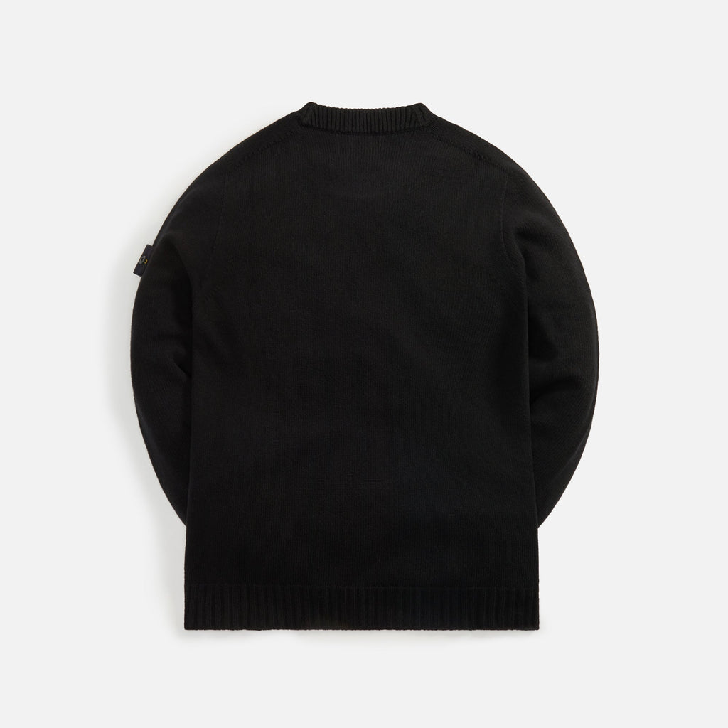 Lambs Wool Crewneck Black Stone island – Гарантія оригінальності – вид ззаду