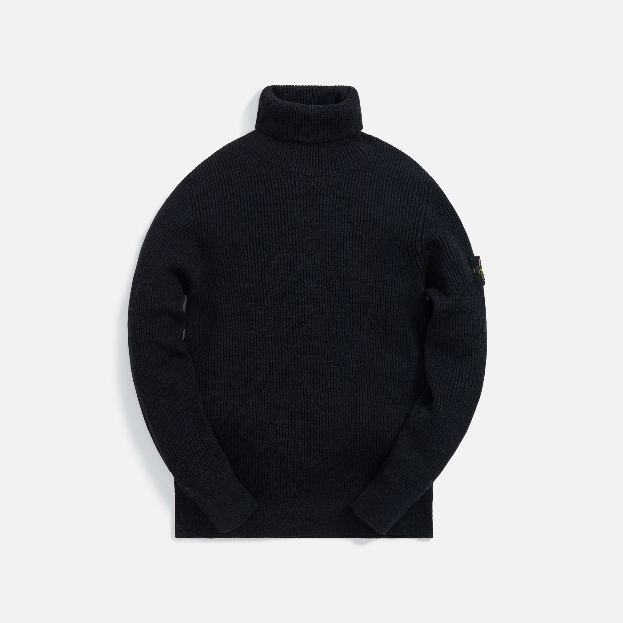 Оригінальна Full Rib Wool Turtleneck Charcoal Stone island – боковий вид