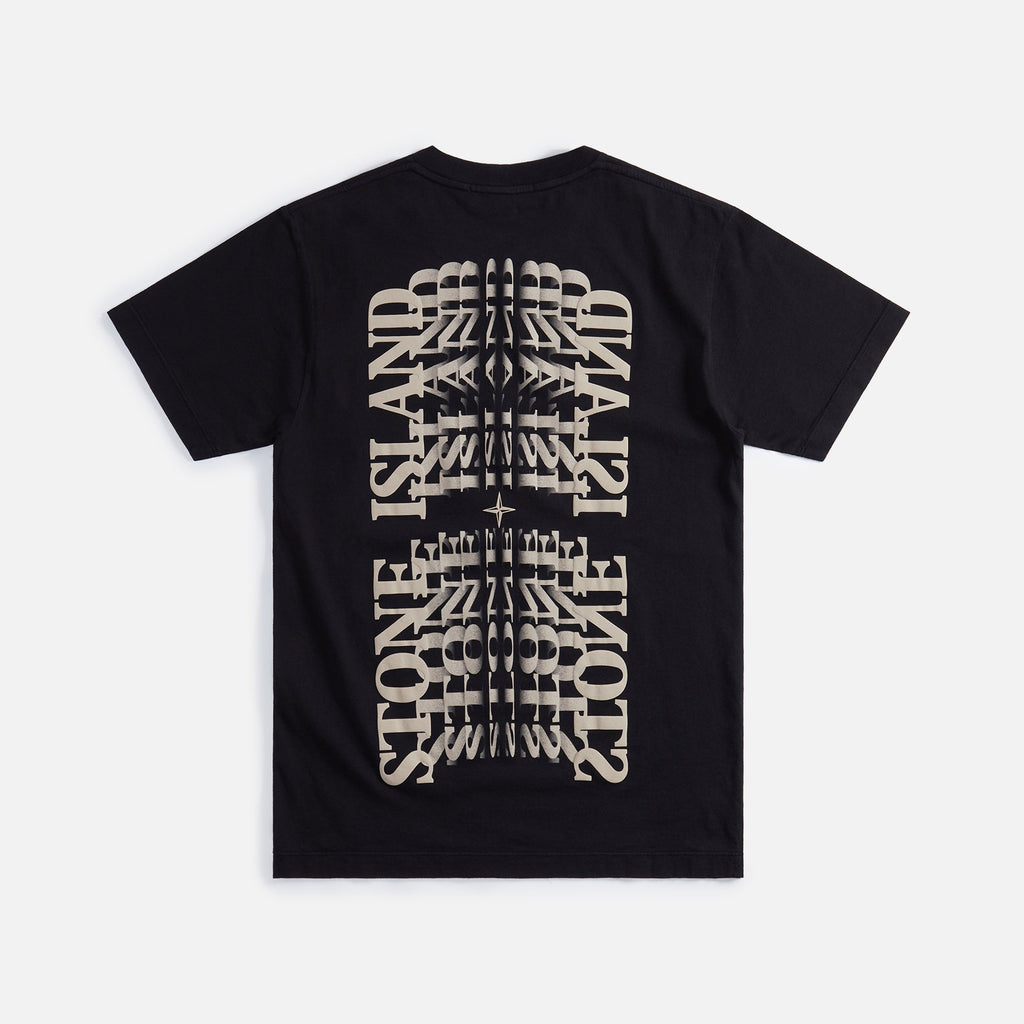 Si Graphic Tee Black Stone island – Гарантія оригінальності – вид ззаду