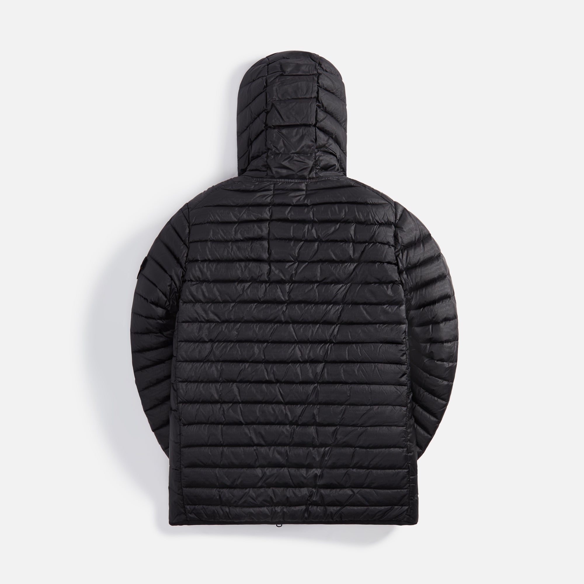 Real Down Hooded Jacket Black Stone island оригінал – Купити в Україні – вид ззаду