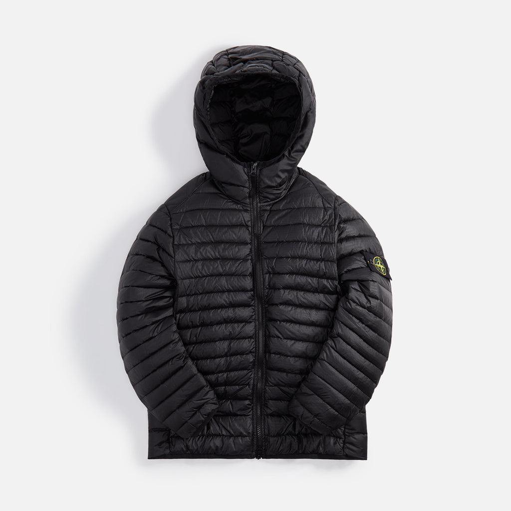 Real Down Hooded Jacket Black Stone island оригінал – Купити в Україні – боковий вид