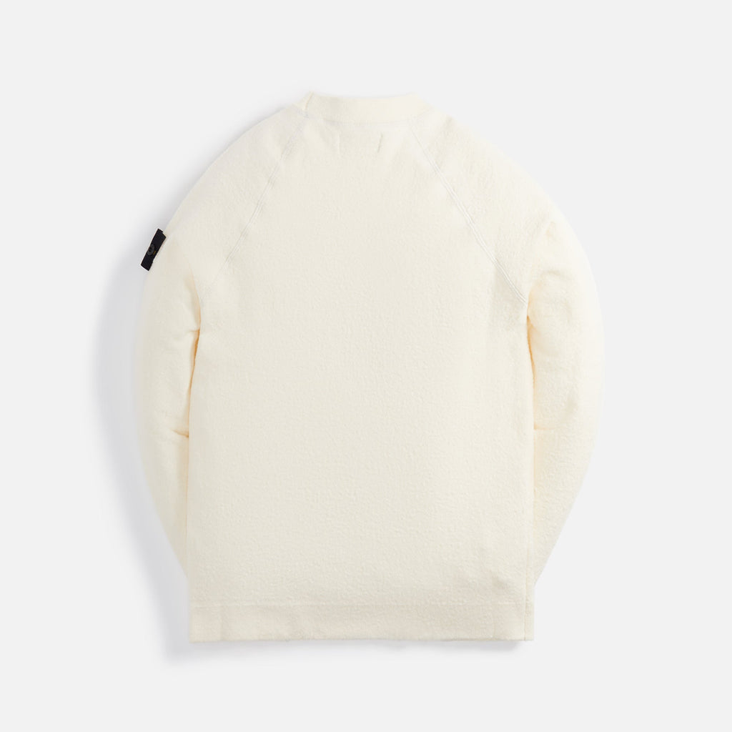 Soft Cotton Gauzed Effect Sweater Natural Stone island оригінал – Купити в Україні – вид ззаду