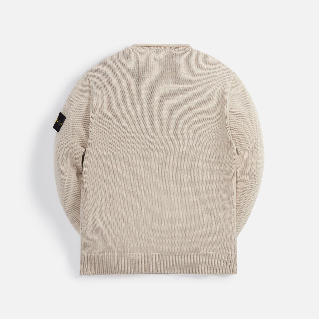 Cotton Rib Sweater Dove Grey Stone island оригінал – Купити в Україні – вид ззаду