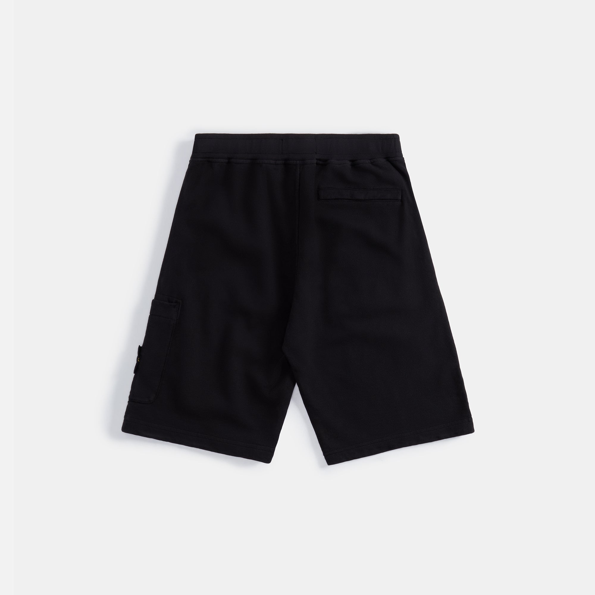 Garment Dyed Fleece Short Black Stone island – Гарантія оригінальності – вид ззаду - STONE ISLAND