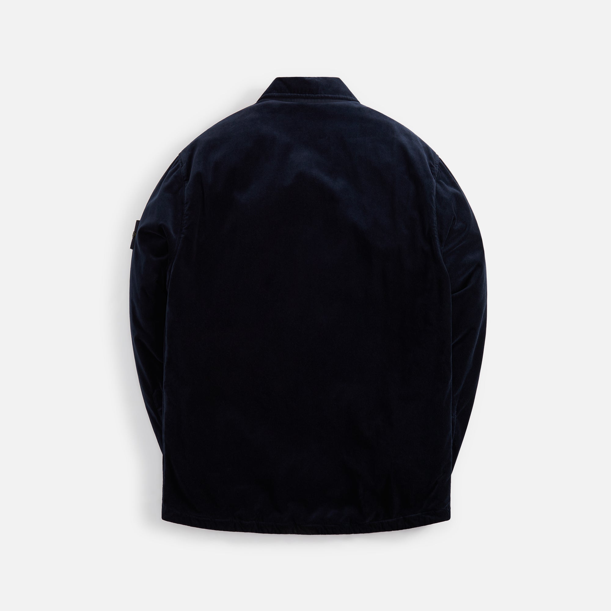 Cotton Velvet Overshirt Navy Blue Stone island – Гарантія оригінальності – вид ззаду