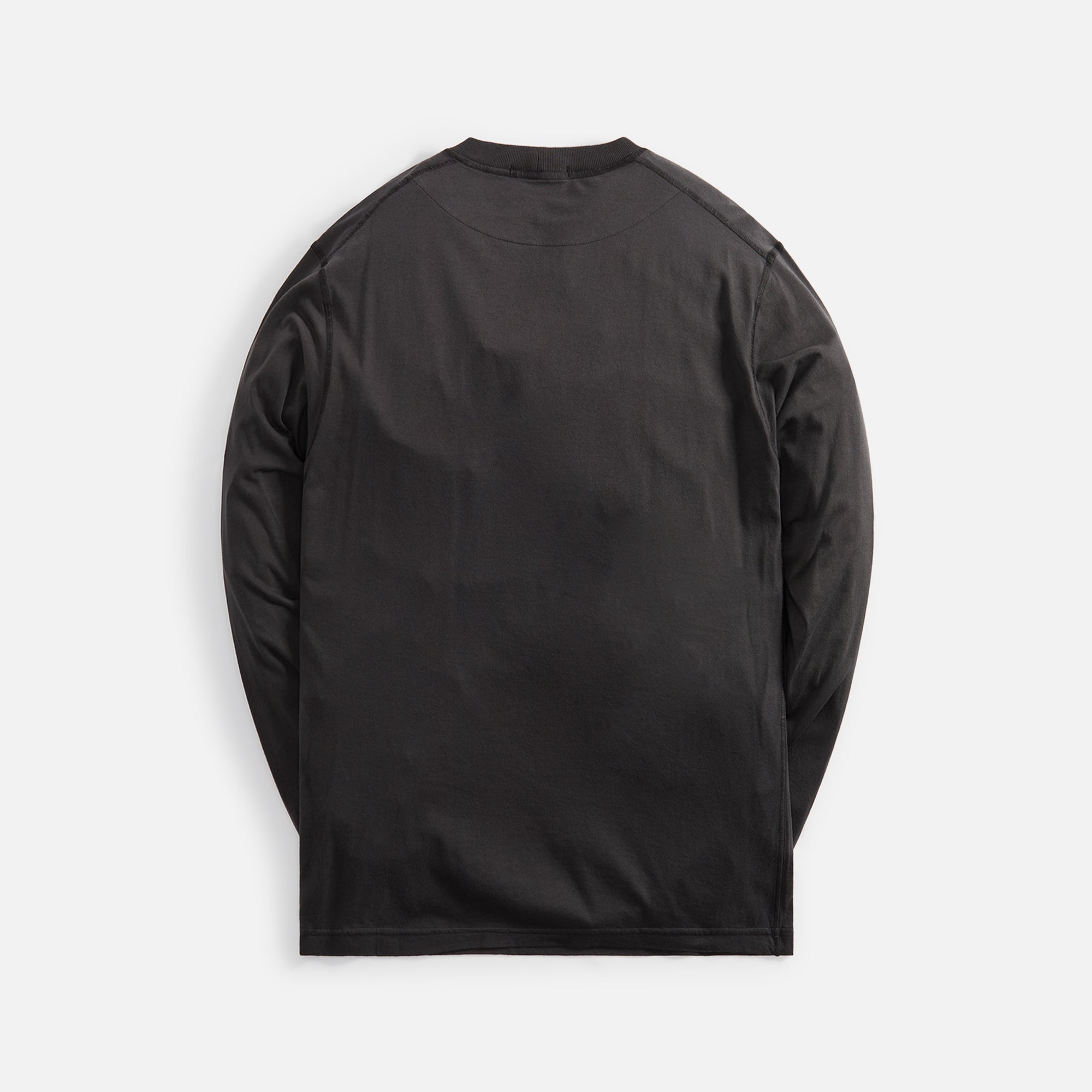 Оригінальна Garment Dyed Long Sleeve Tee Charcoal Stone island – вид ззаду