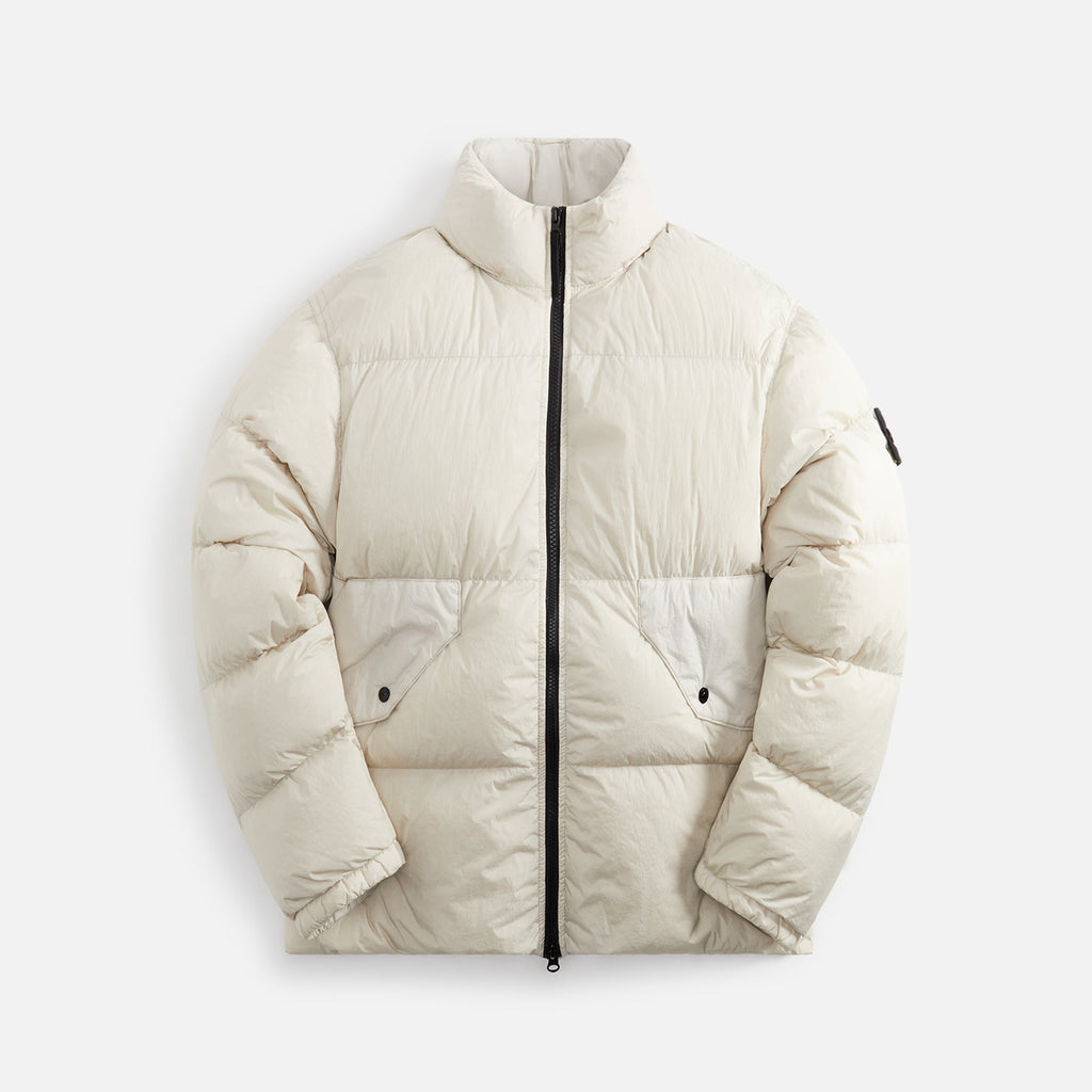 Crinkled Down Jacket Plaster Stone island – Гарантія оригінальності – боковий вид