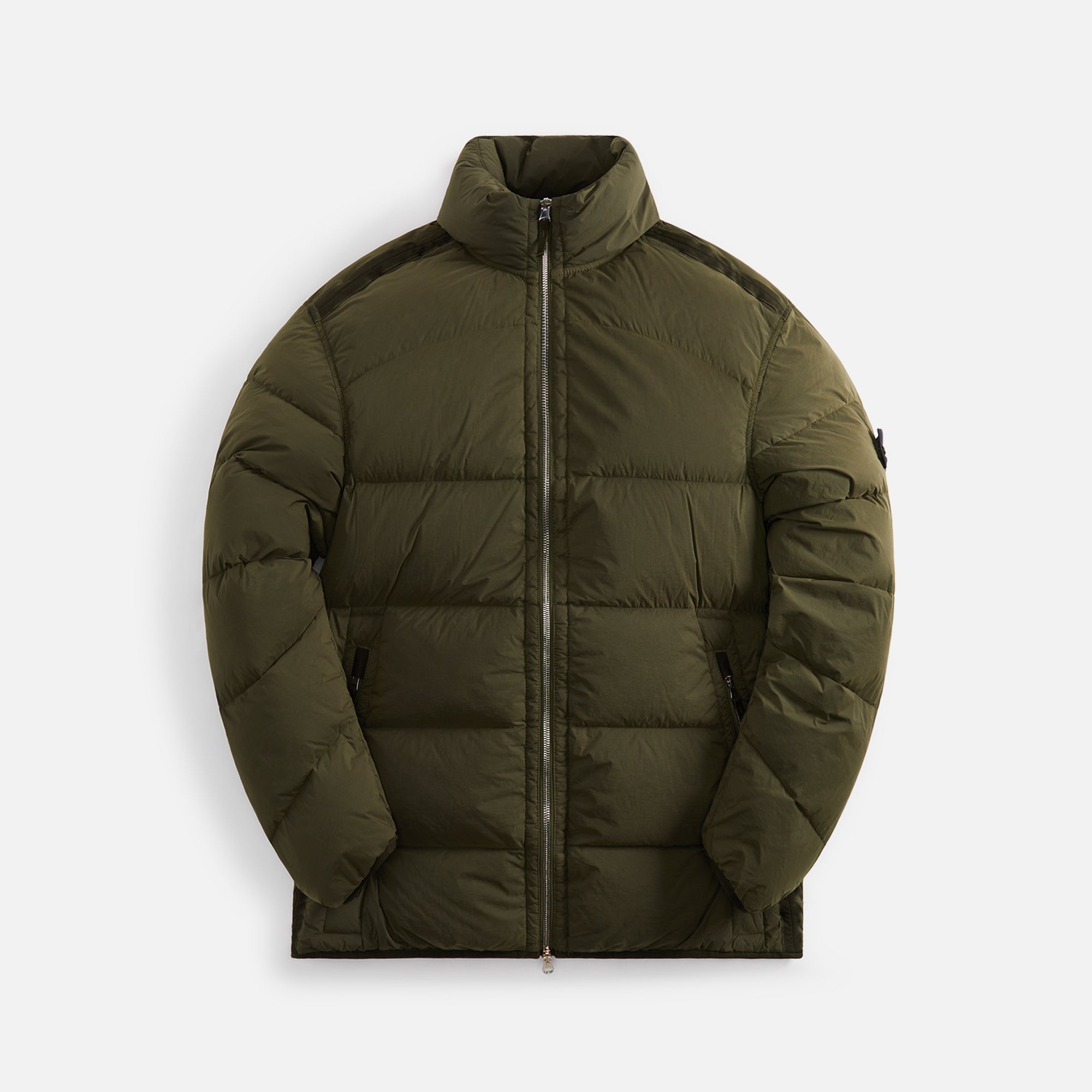 Оригінальна Real Down Jacket Olive Stone island – боковий вид