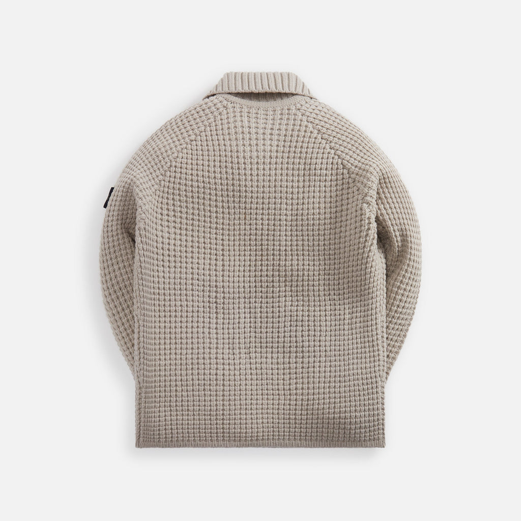 Presidents Knit Pure Wool Knit Polo Plaster Stone island – Гарантія оригінальності – вид ззаду