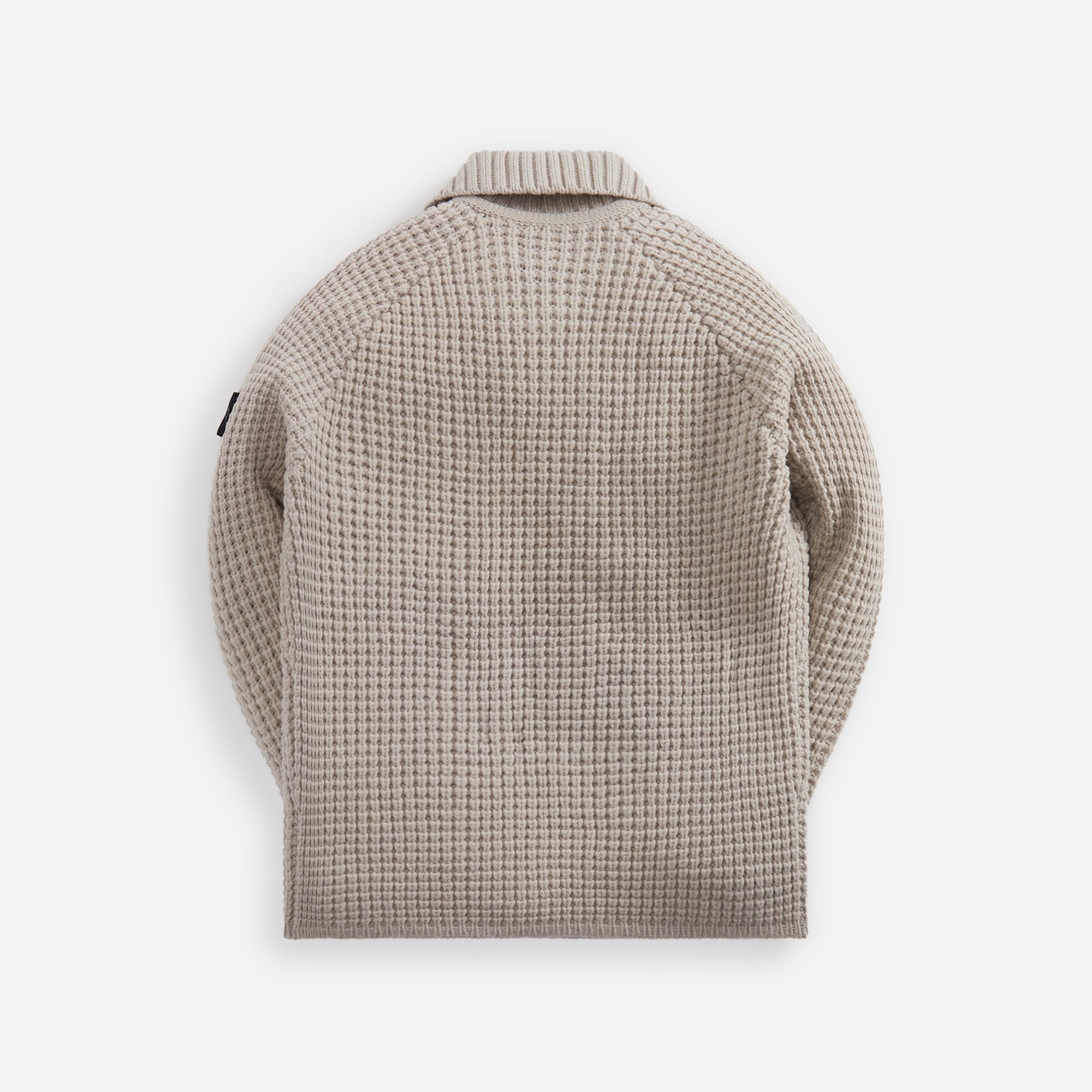 Presidents Knit Pure Wool Knit Polo Plaster Stone island – Гарантія оригінальності – вид ззаду