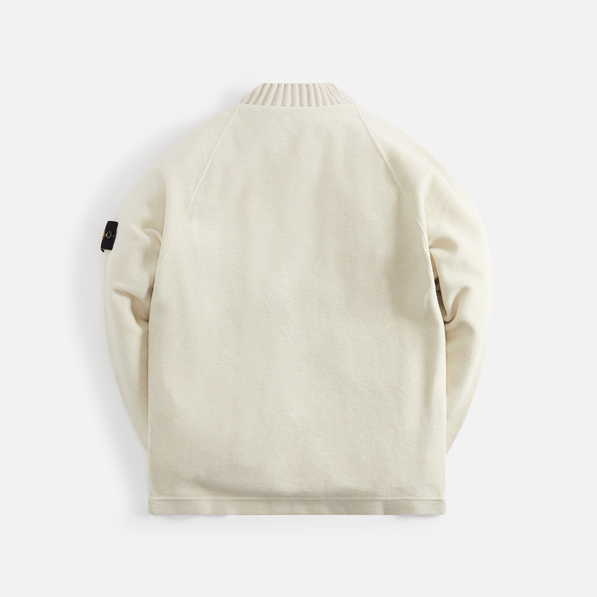 Fill Rib Pure Wool Mock Neck Knit Plaster Stone island оригінал – Купити в Україні – вид ззаду