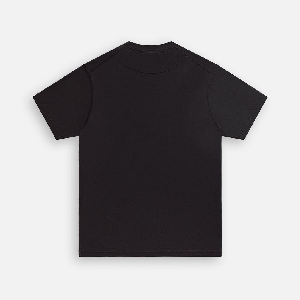 Garment Dyed Tee Black Stone island – Гарантія оригінальності – вид ззаду