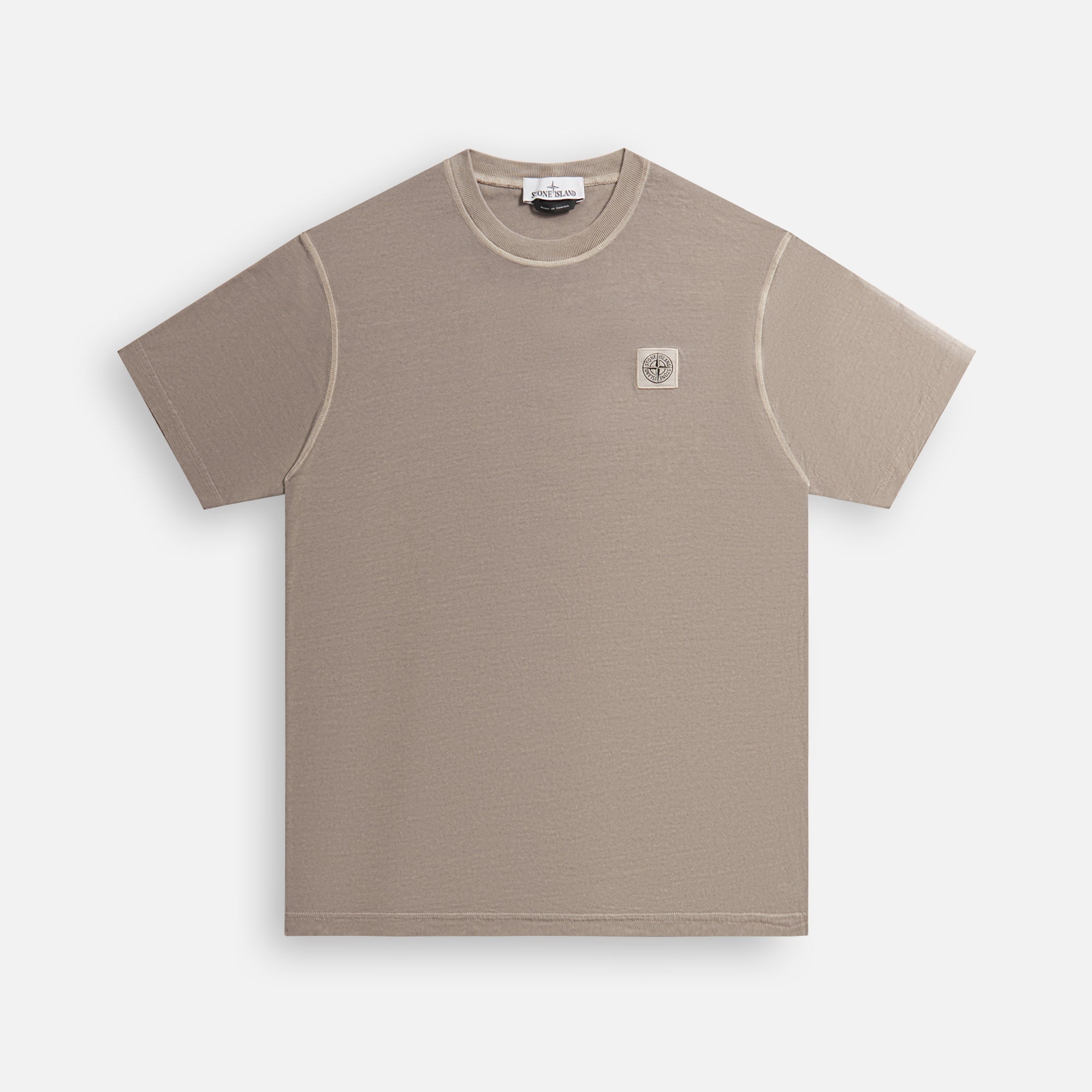 Оригінальна Garment Dyed Tee Dove Grey Stone island – боковий вид