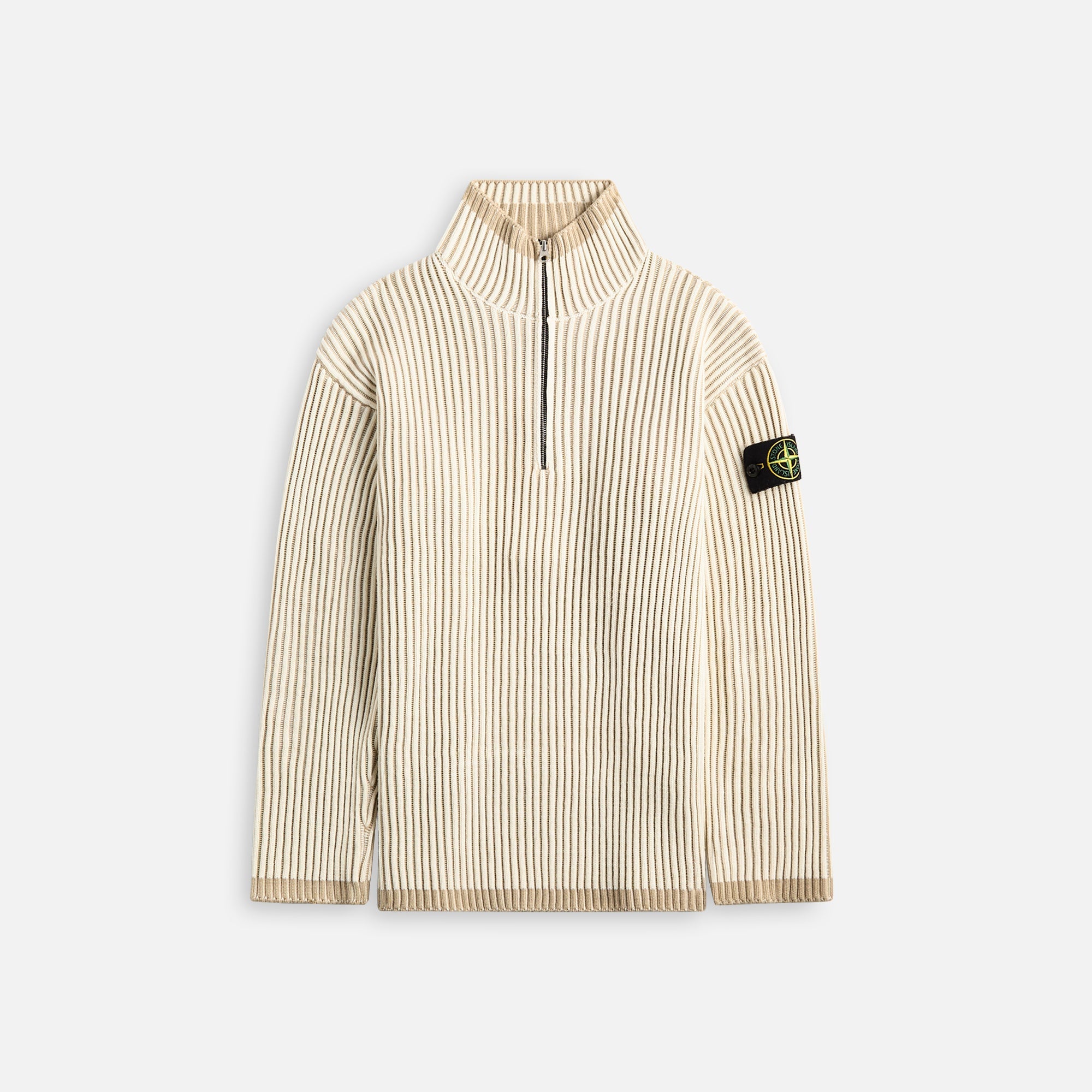 Оригінальна Zip Sweater Natural Stone island – боковий вид - STONE ISLAND