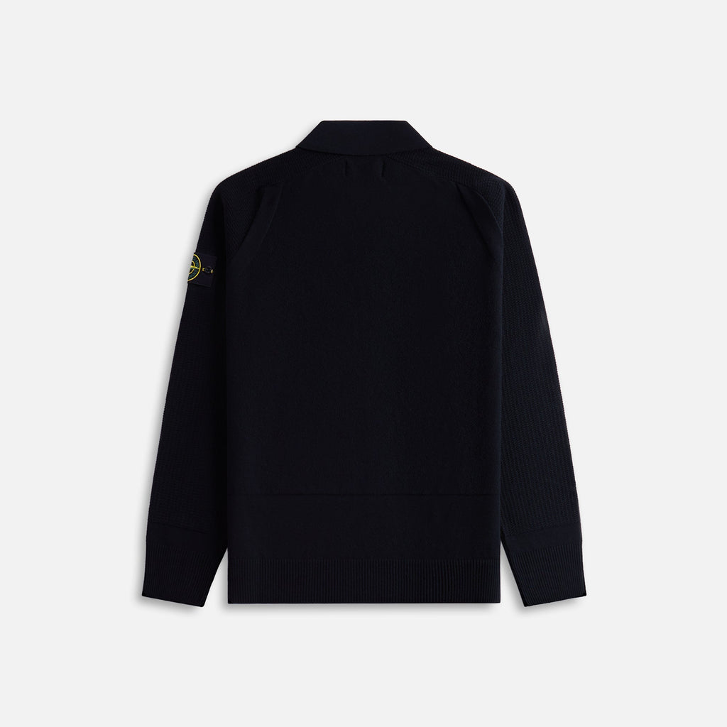 Ls Zip Polo Black Stone island – Гарантія оригінальності – вид ззаду