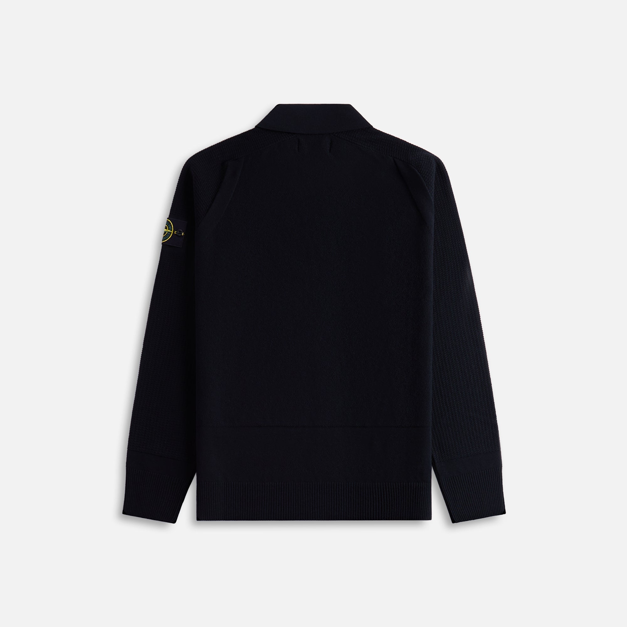 Ls Zip Polo Black Stone island – Гарантія оригінальності – вид ззаду