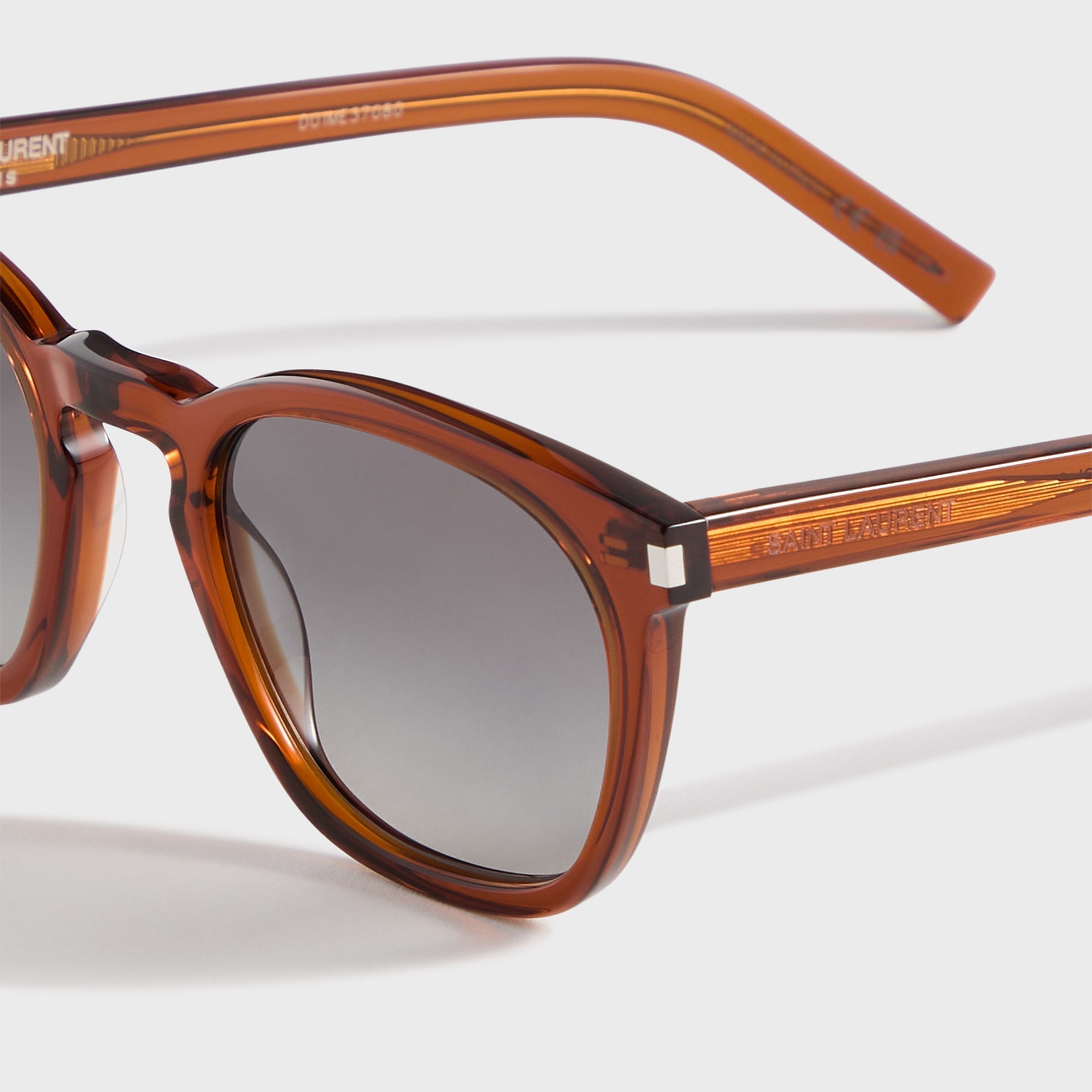Оригінальна Square Acetate Sunglasses Brown Saint laurent – детальний вид