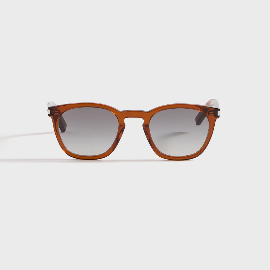Оригінальна Square Acetate Sunglasses Brown Saint laurent – боковий вид