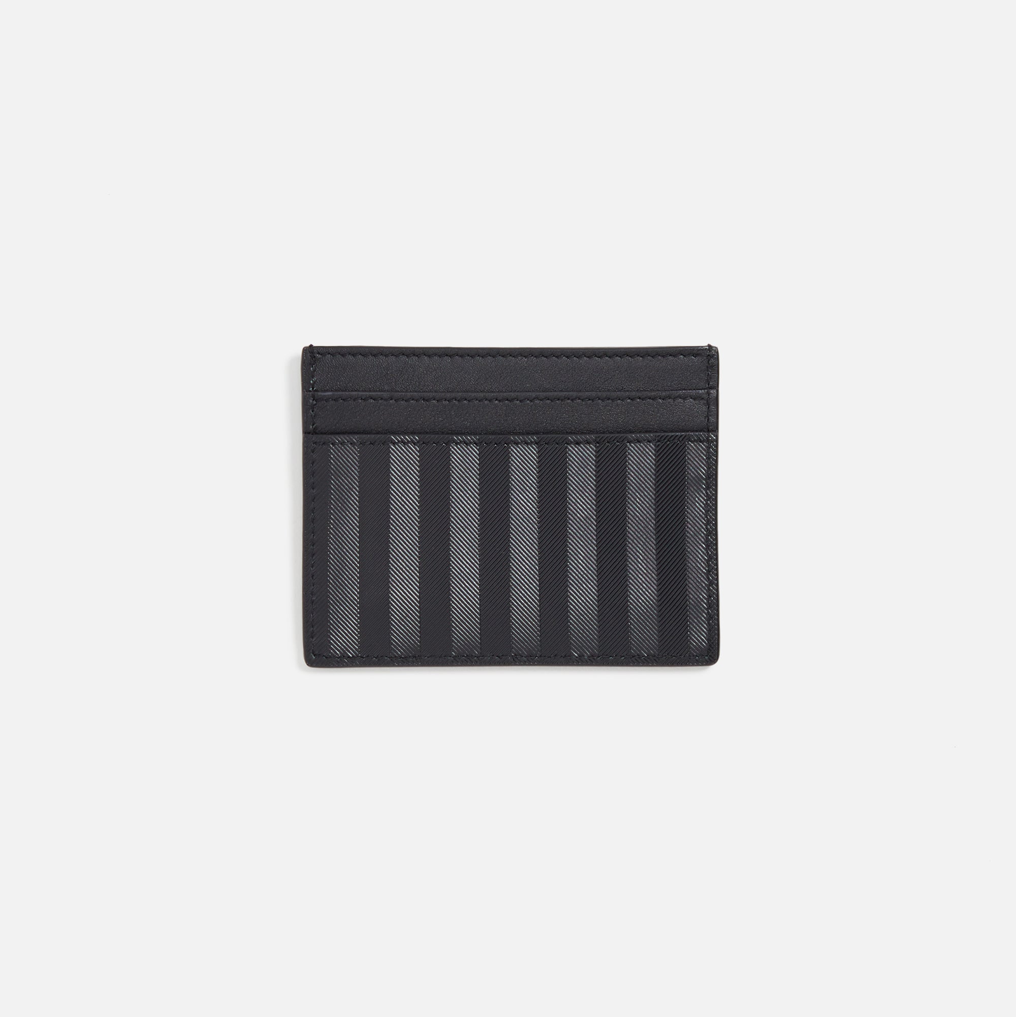 Chevron Quilted Leather Card Case Black Saint laurent оригінал – Купити в Україні – вид ззаду