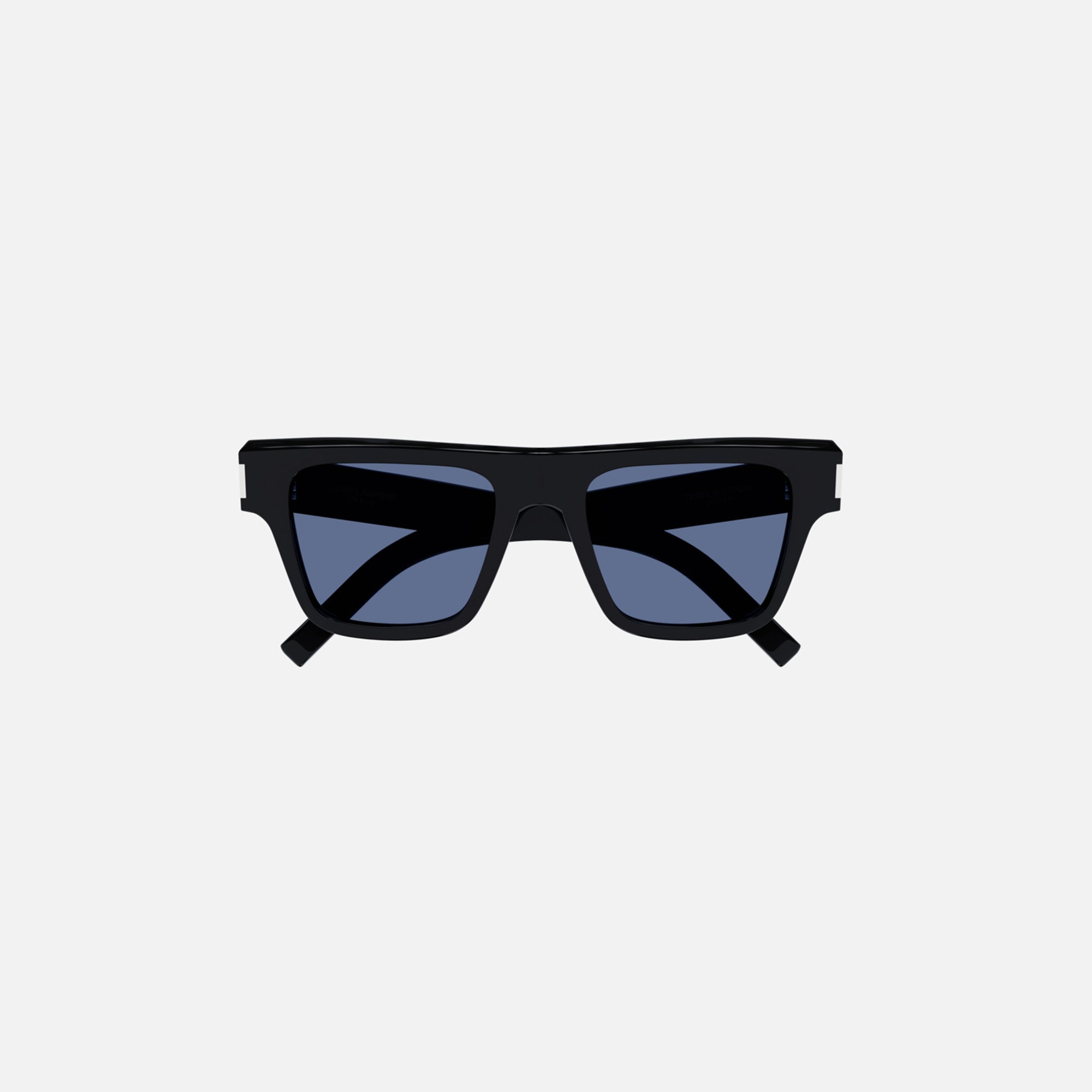 469 Bold Flat Top Sunglasses Black Blue Lens Saint laurent – Гарантія оригінальності – вид ззаду