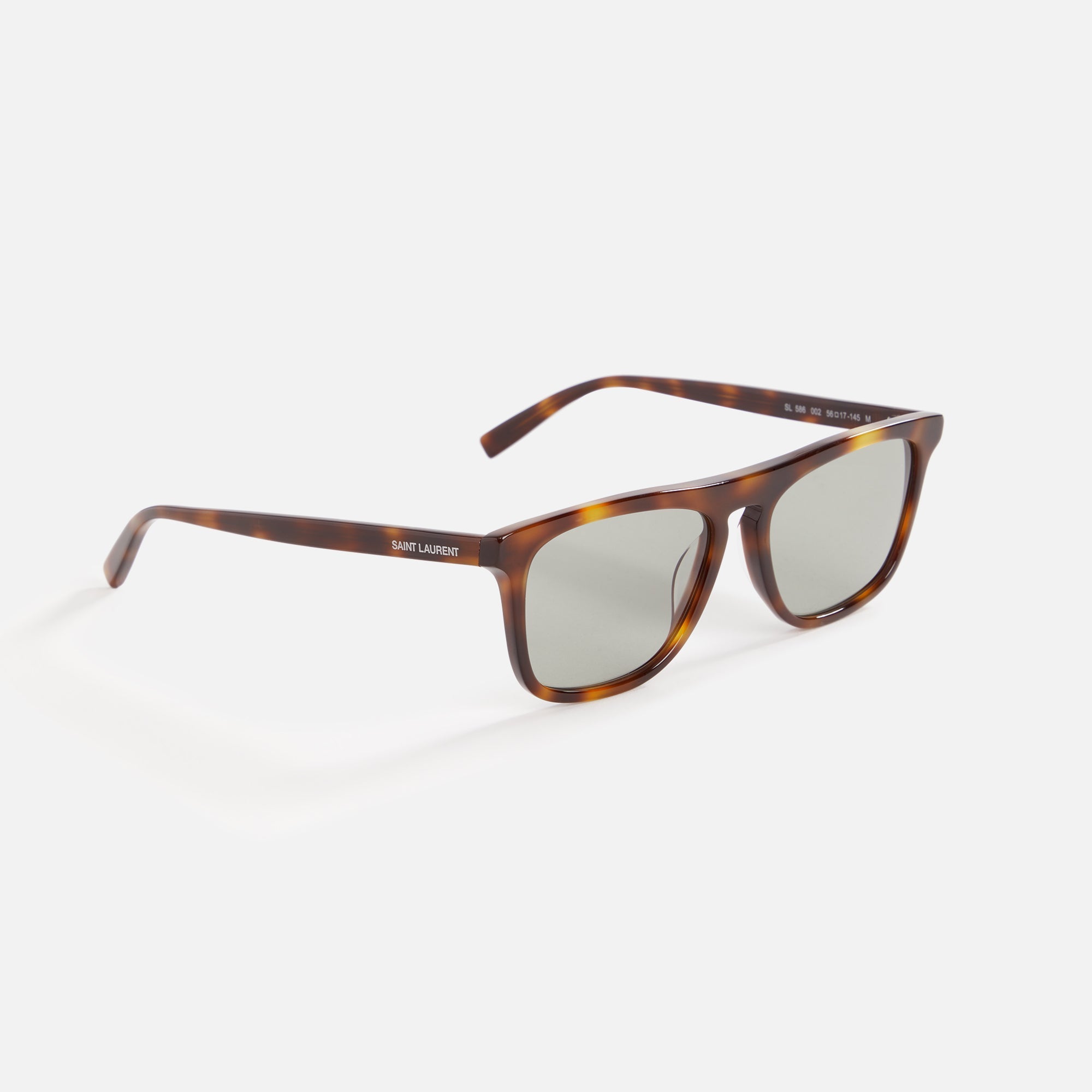 Оригінальна Havana Sunglasses Green Saint laurent – вид ззаду