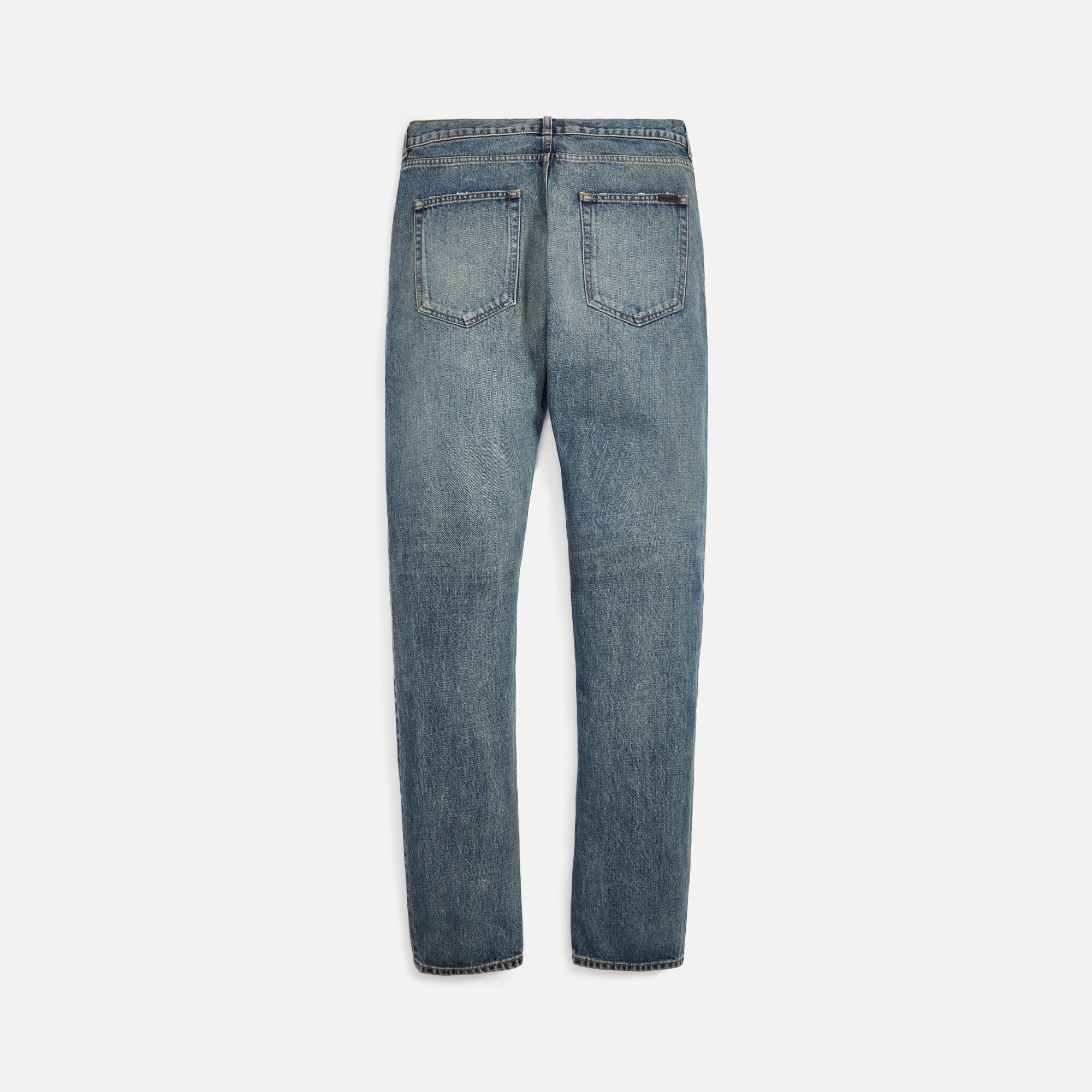 Оригінальна Slim Fit Jean Dirty Sandy Blue Saint laurent – вид ззаду