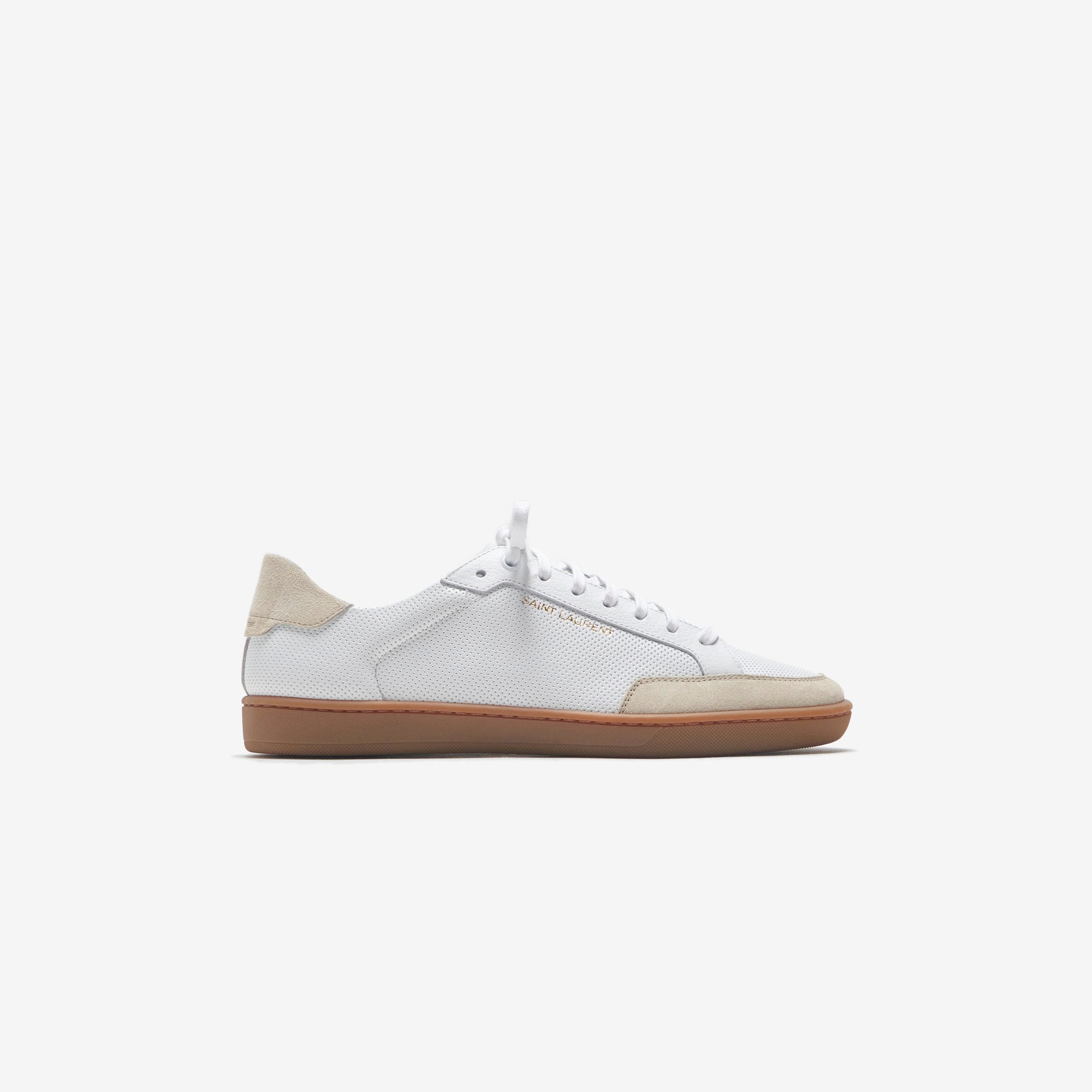 10 Low Top White Saint laurent – Гарантія оригінальності – боковий вид