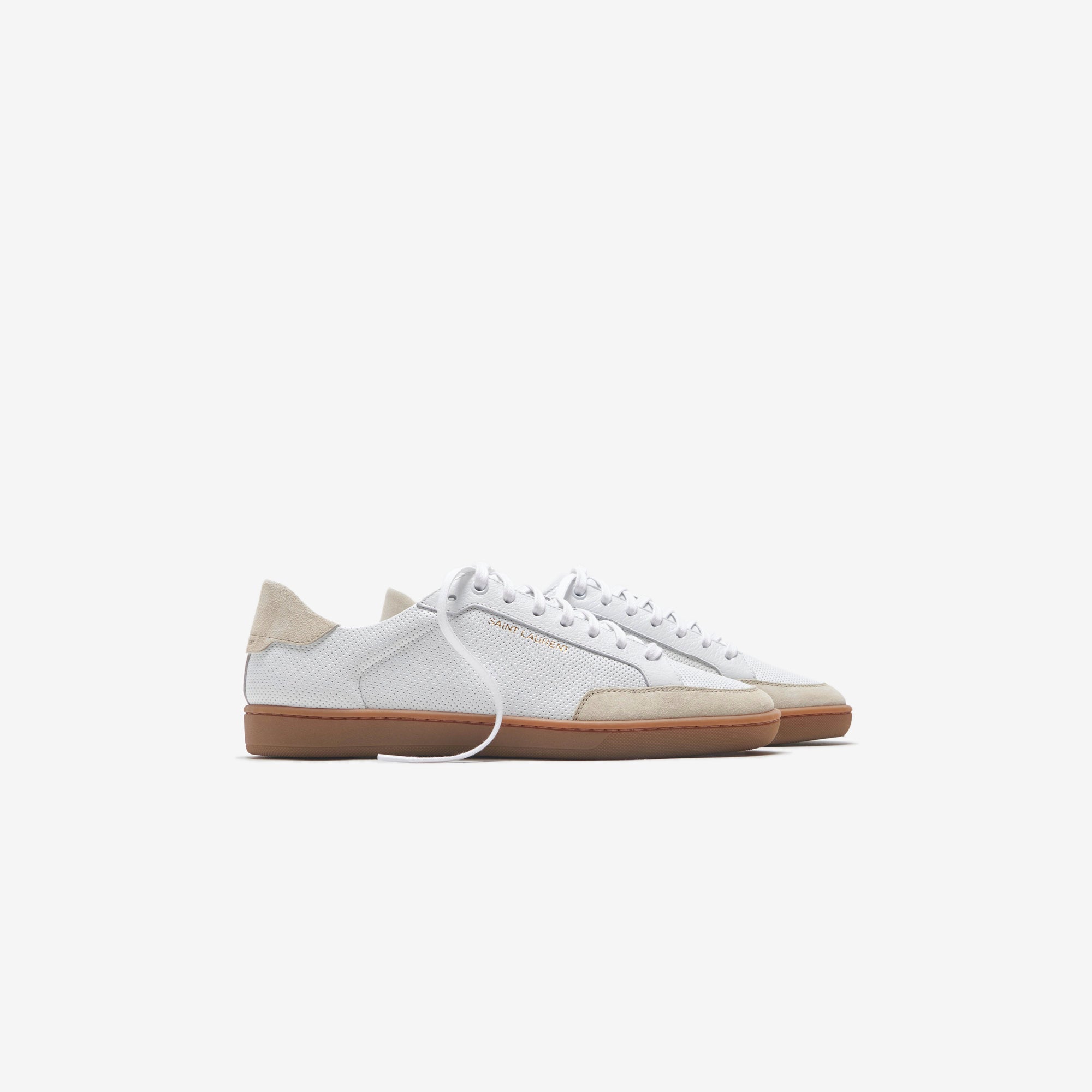 10 Low Top White Saint laurent – Гарантія оригінальності – детальний вид