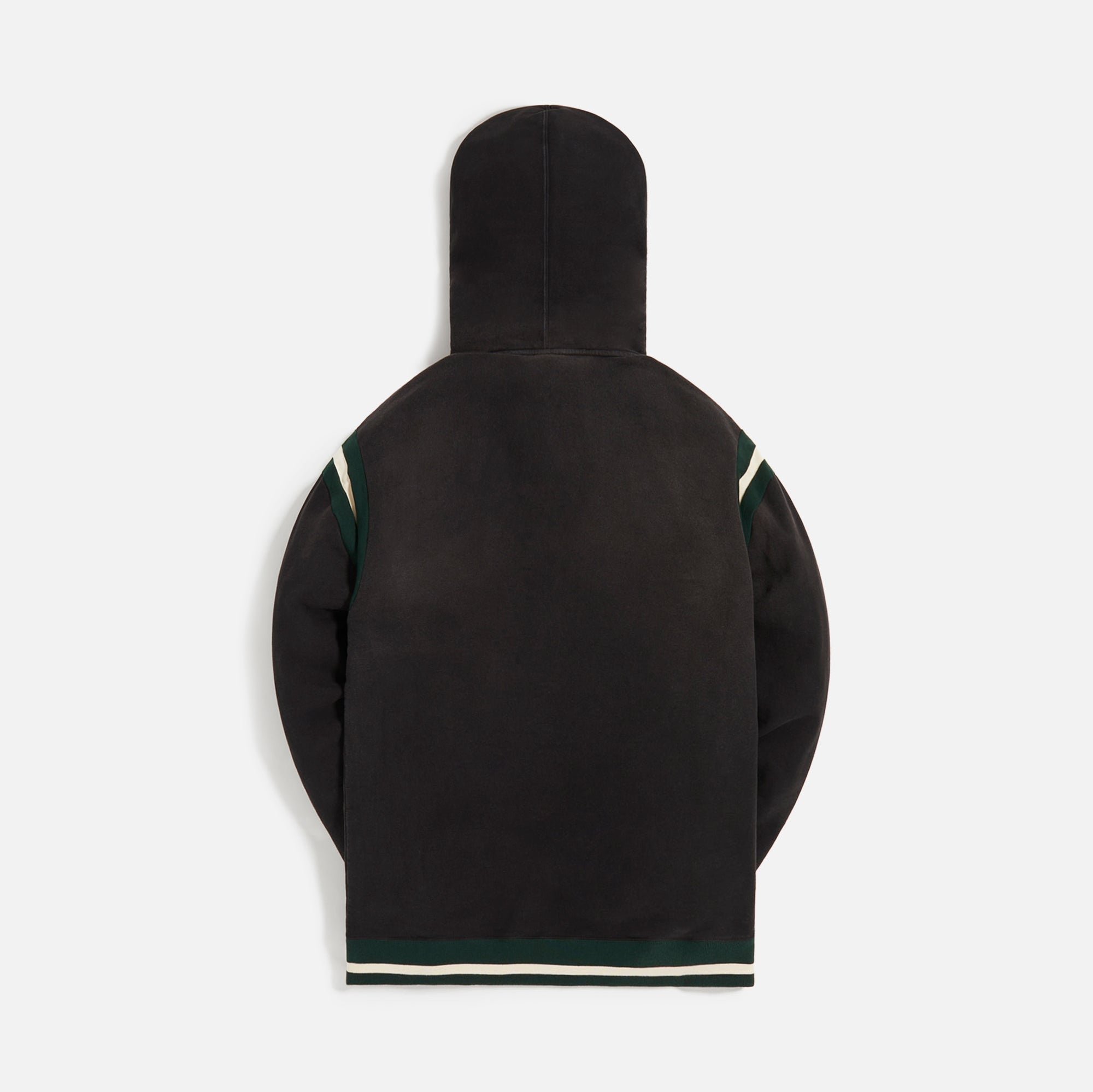 Appliqué Hoodie Noir Vert Saint laurent оригінал – Купити в Україні – вид ззаду - SAINT LAURENT