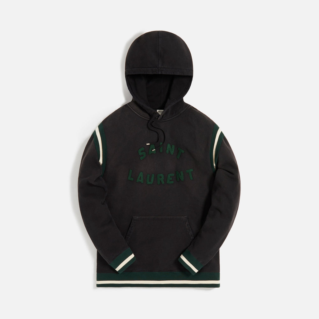 Appliqué Hoodie Noir Vert Saint laurent оригінал – Купити в Україні – боковий вид