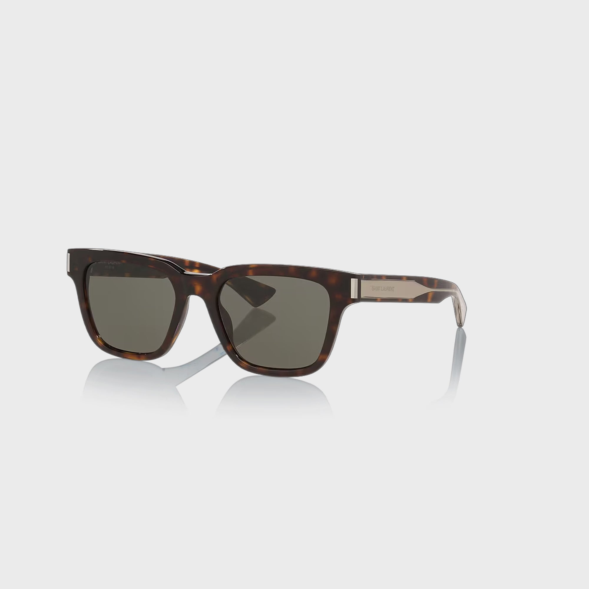 Оригінальна Man Recycled Acetate Sunglasses Havana Saint laurent – вид ззаду