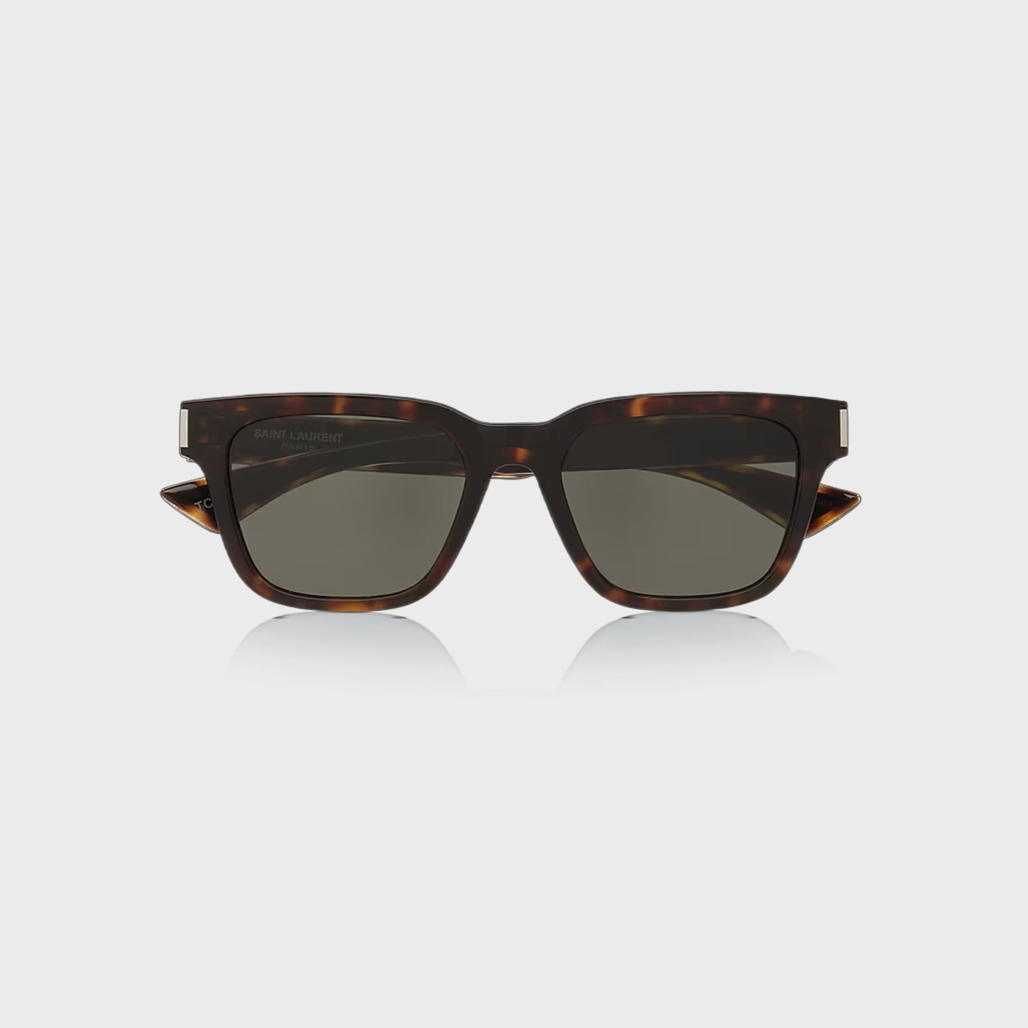 Оригінальна Man Recycled Acetate Sunglasses Havana Saint laurent – боковий вид