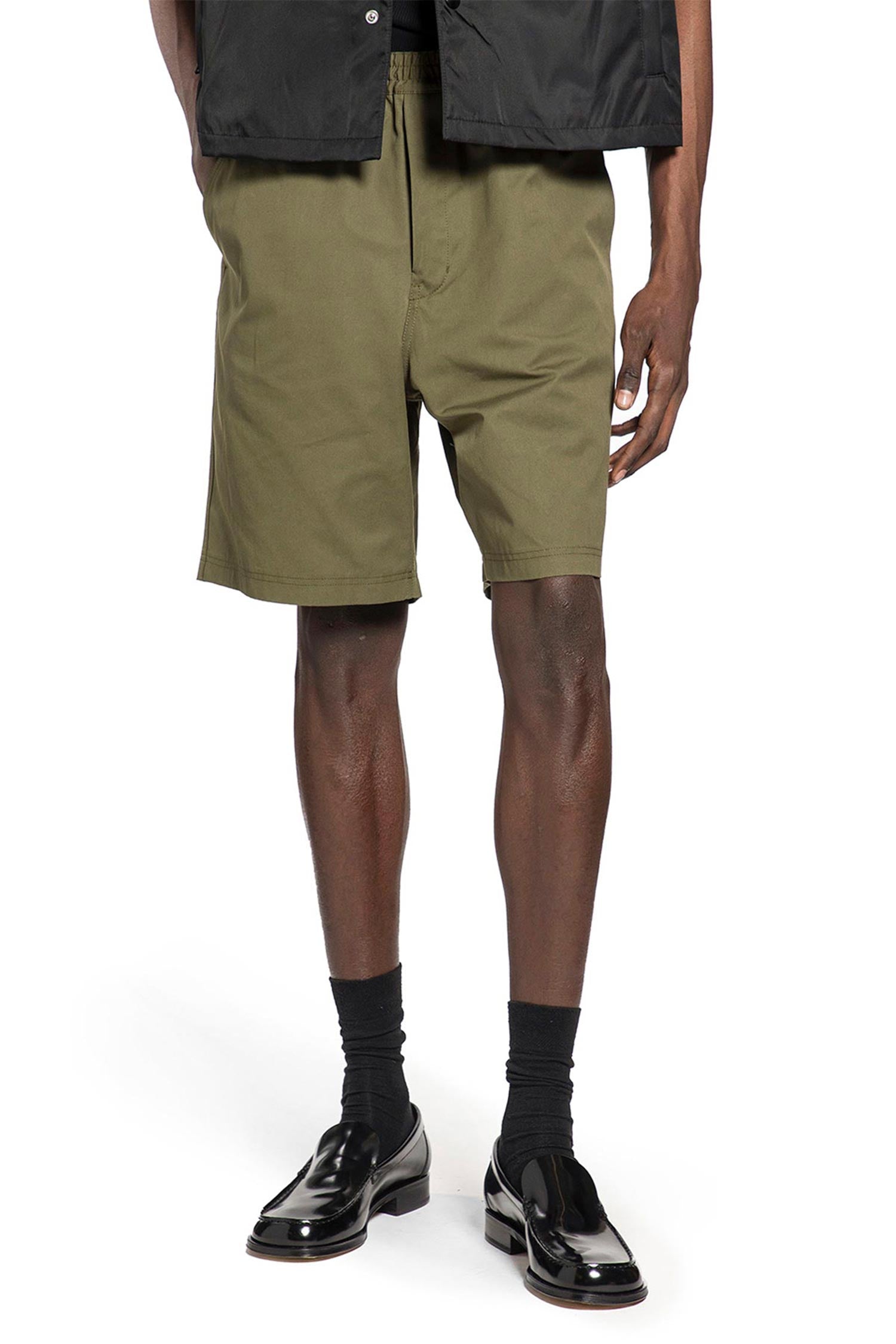 Cotton Poplin Shorts Prada – Гарантія оригінальності – боковий вид