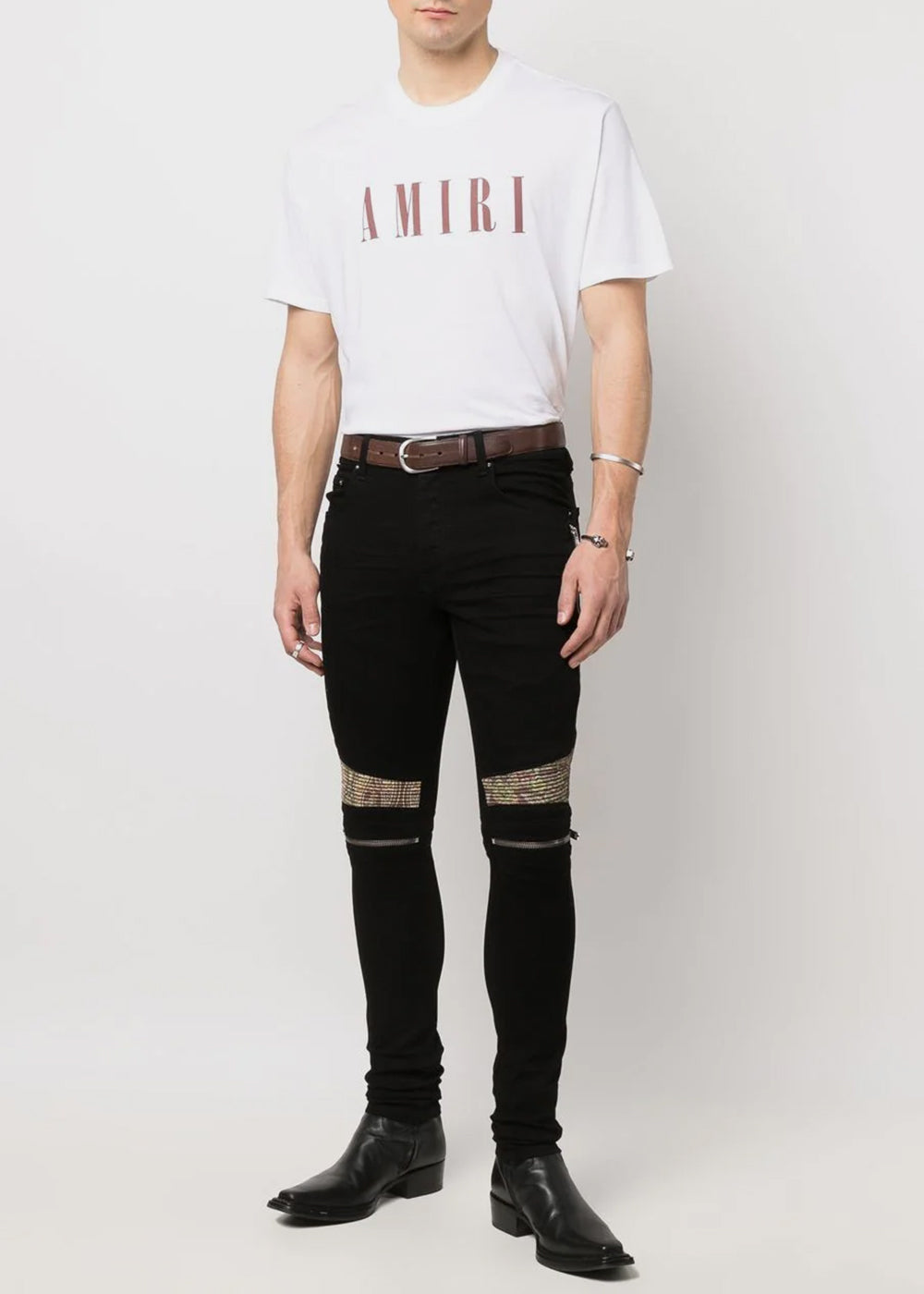 Оригінальна Black Mx2 Paisley Jeans Amiri – збільшений вид