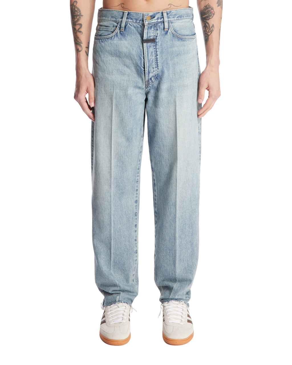 Blue Pleated Jeans Fear of god – Гарантія оригінальності – боковий вид