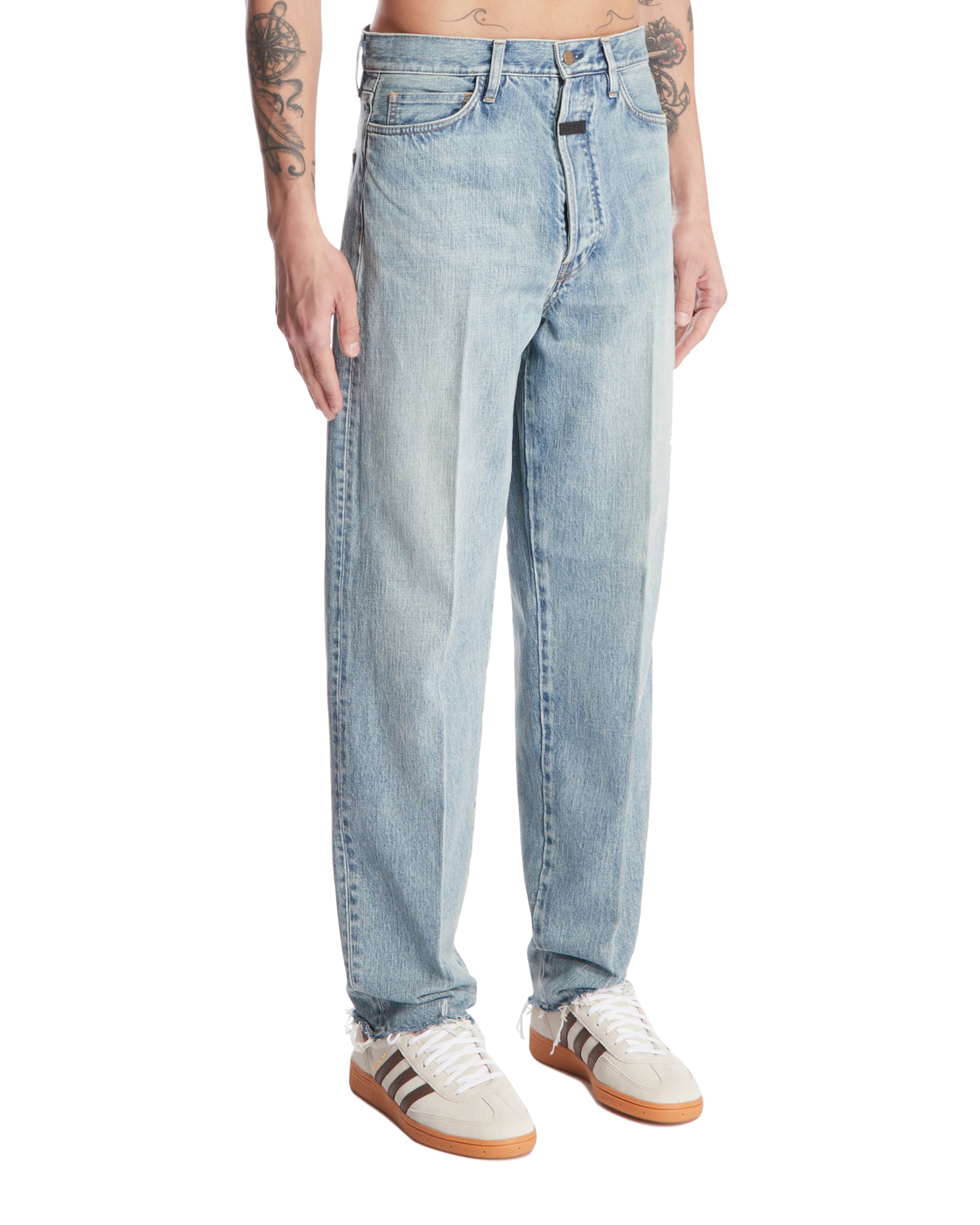 Blue Pleated Jeans Fear of god – Гарантія оригінальності – вид ззаду