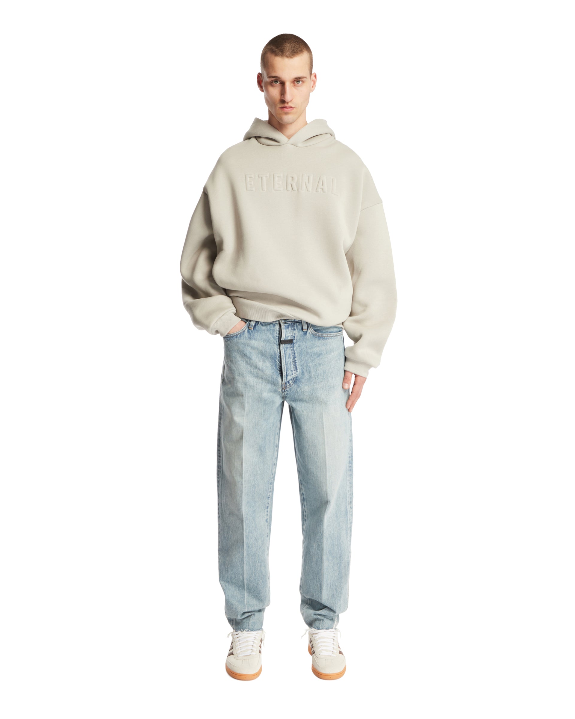 Gray Eternal Hoodie Fear of god – Гарантія оригінальності – детальний вид - FEAR OF GOD