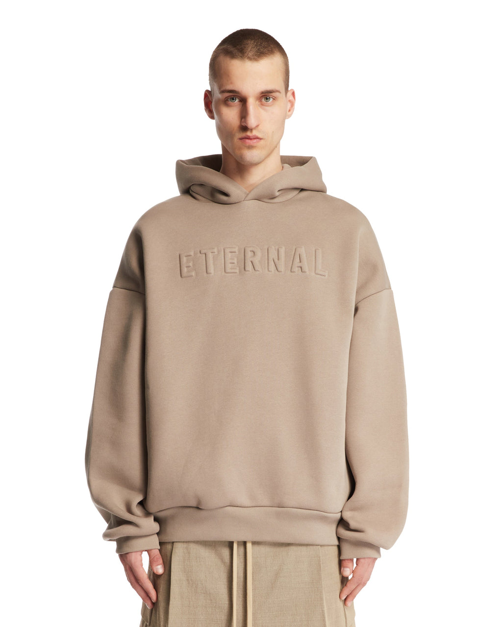 Beige Eternal Hoodie Fear of god – Гарантія оригінальності – боковий вид