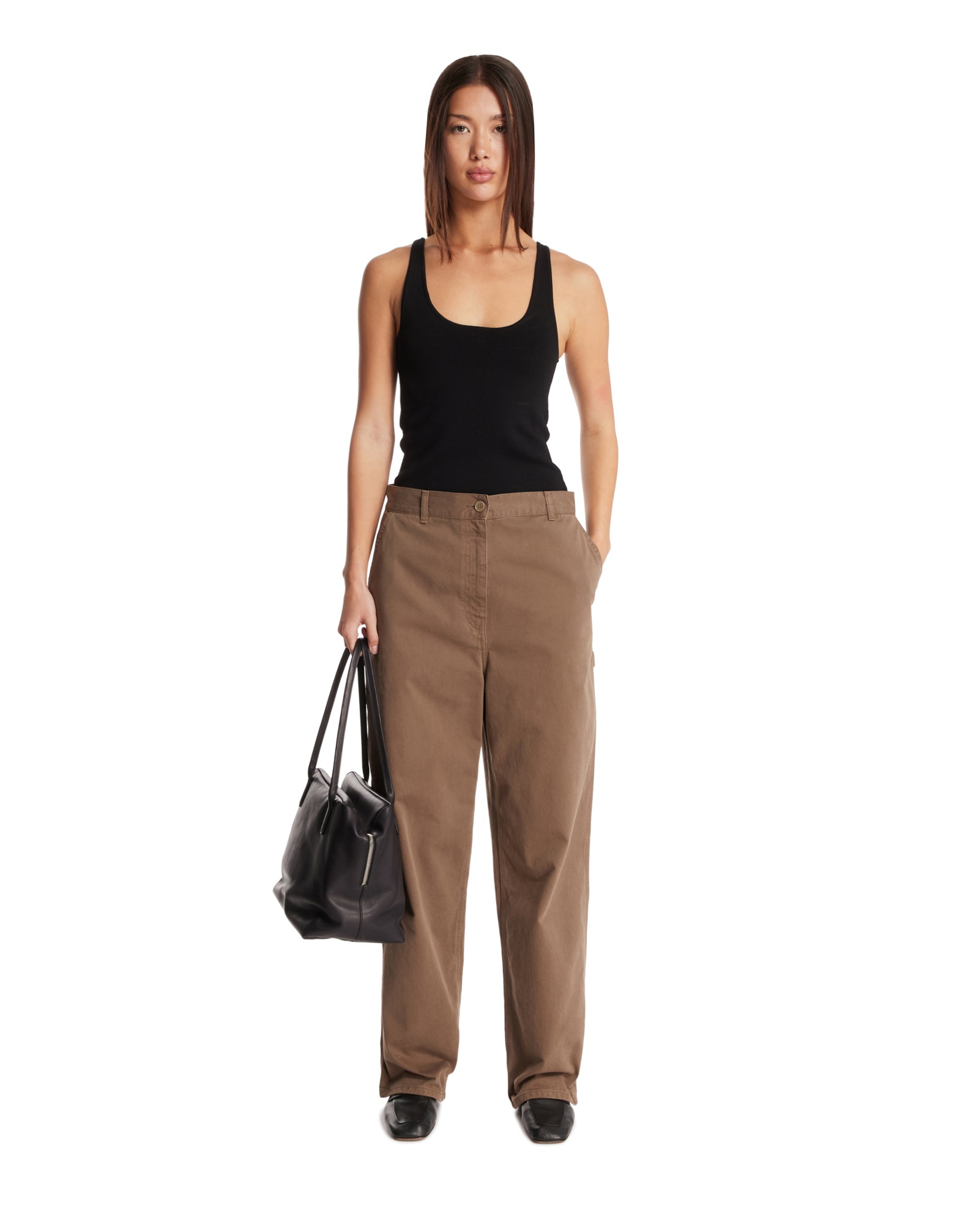 Beige Sharka Cotton Pants The row – Гарантія оригінальності – детальний вид