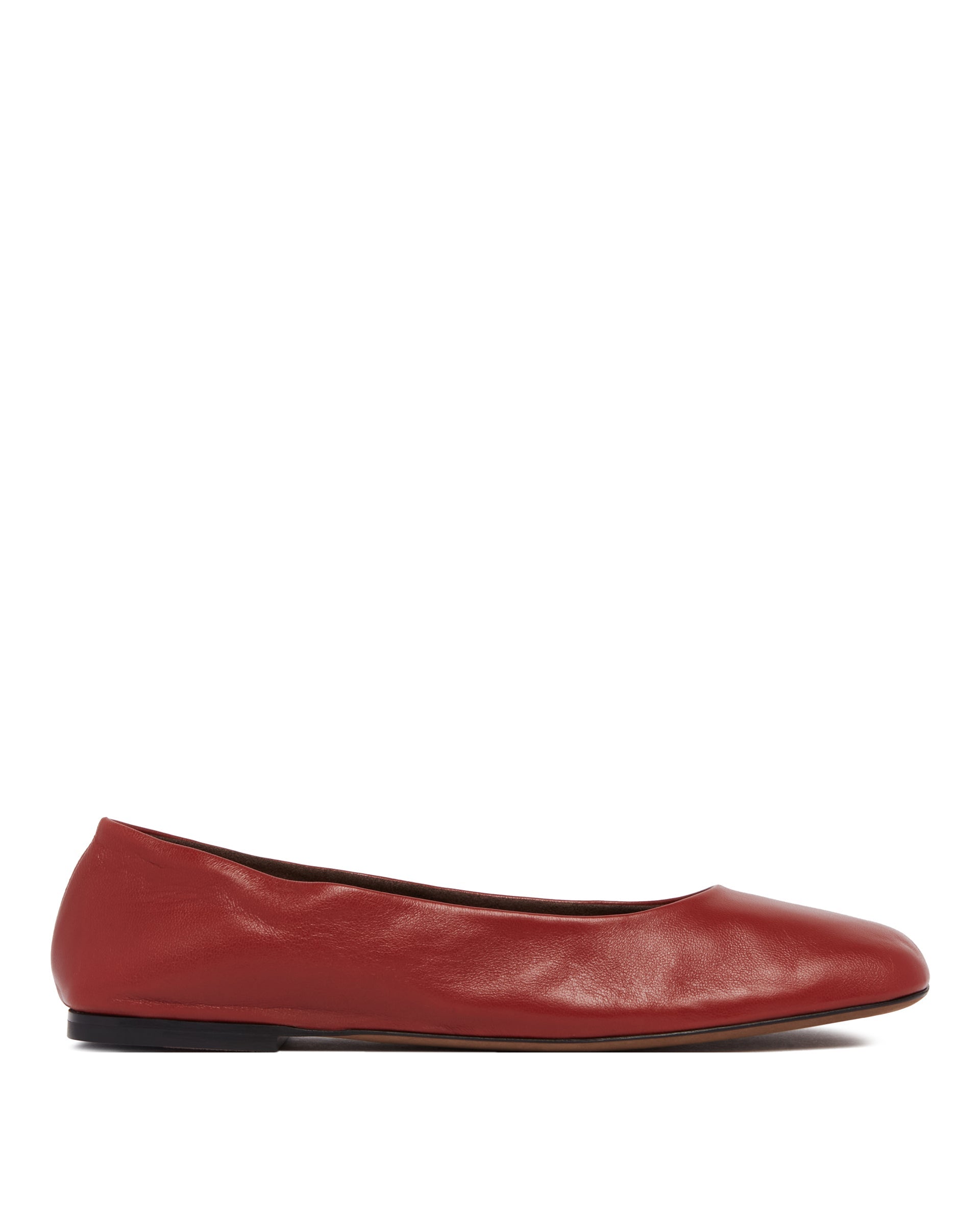 Red Low Square-Toe Flats The row – Гарантія оригінальності – боковий вид