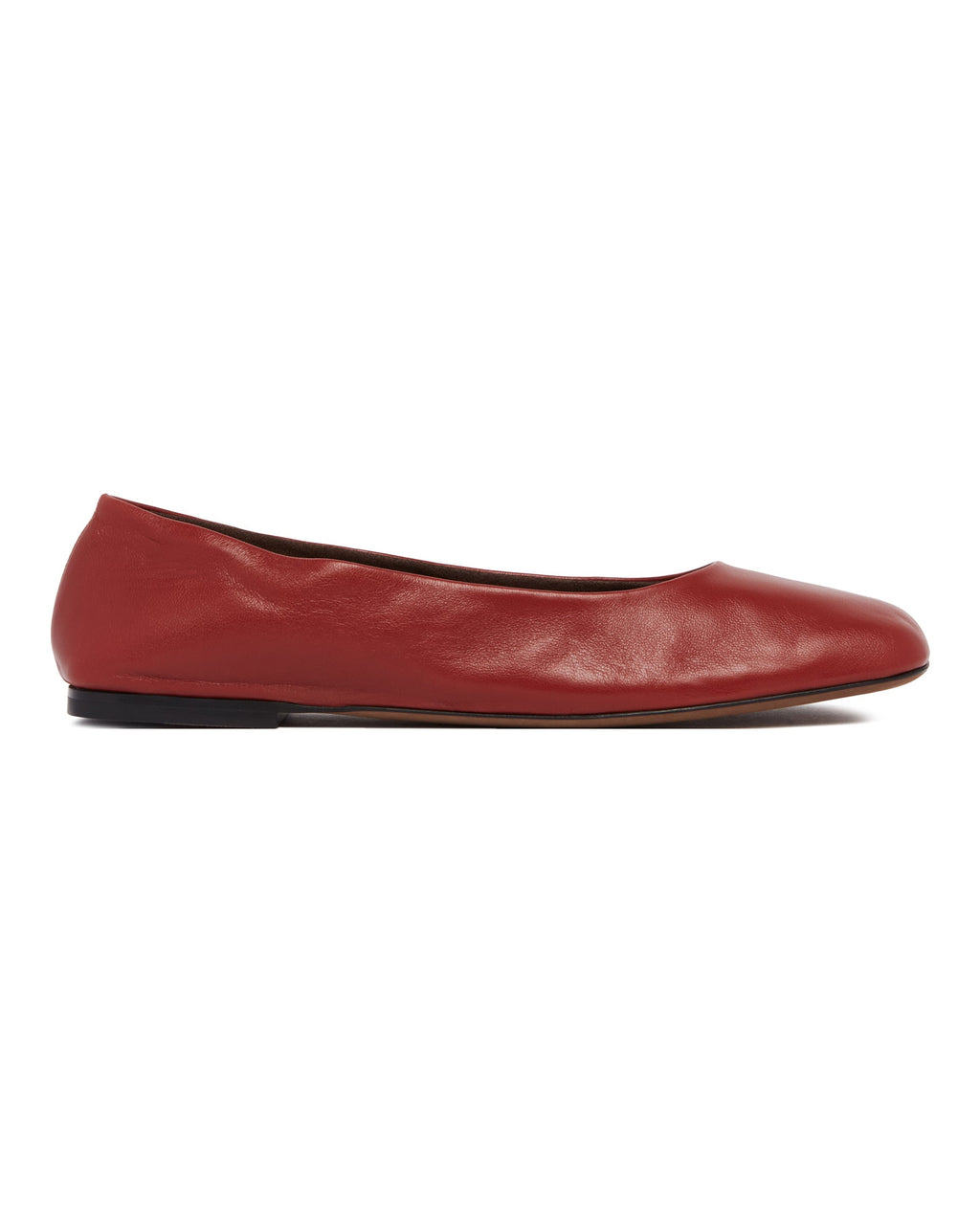 Red Low Square-Toe Flats The row – Гарантія оригінальності – вид ззаду