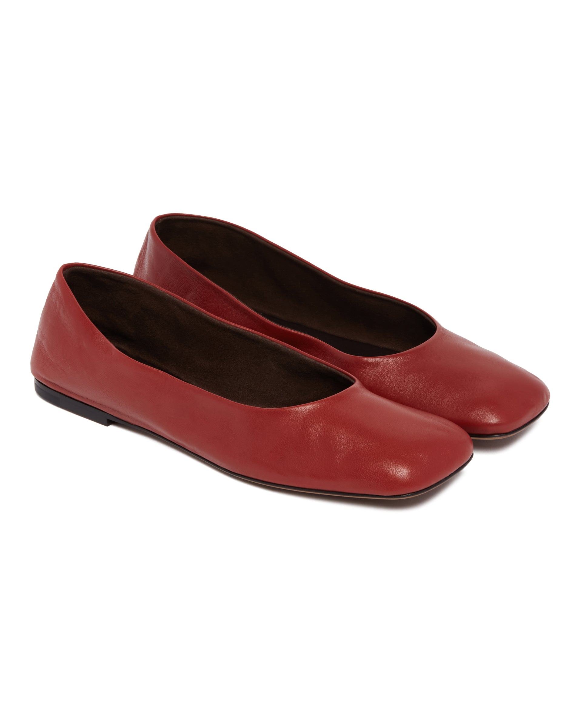 Red Low Square-Toe Flats The row – Гарантія оригінальності – детальний вид