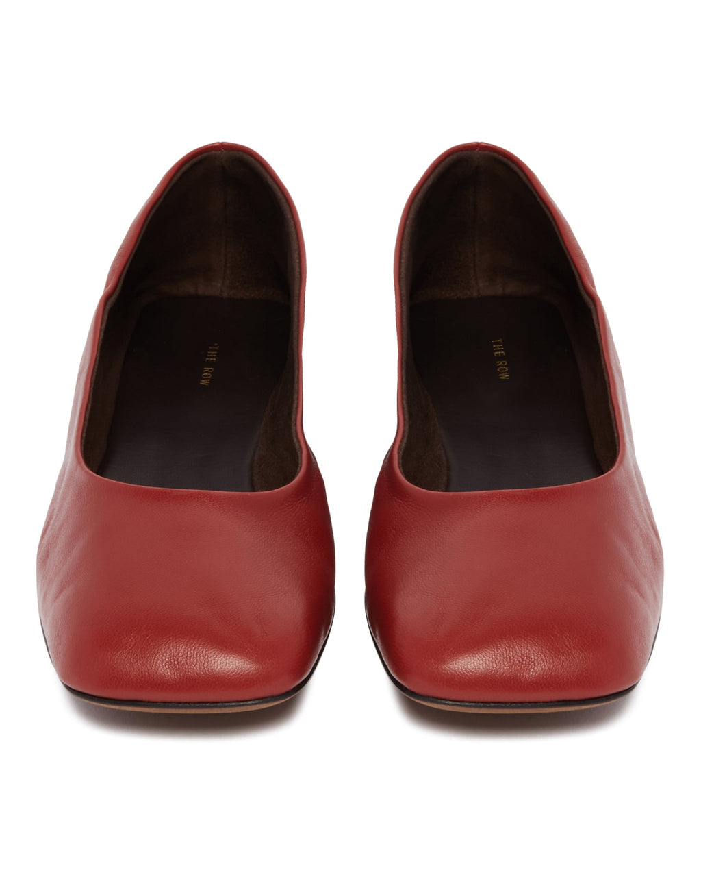 Red Low Square-Toe Flats The row – Гарантія оригінальності – збільшений вид