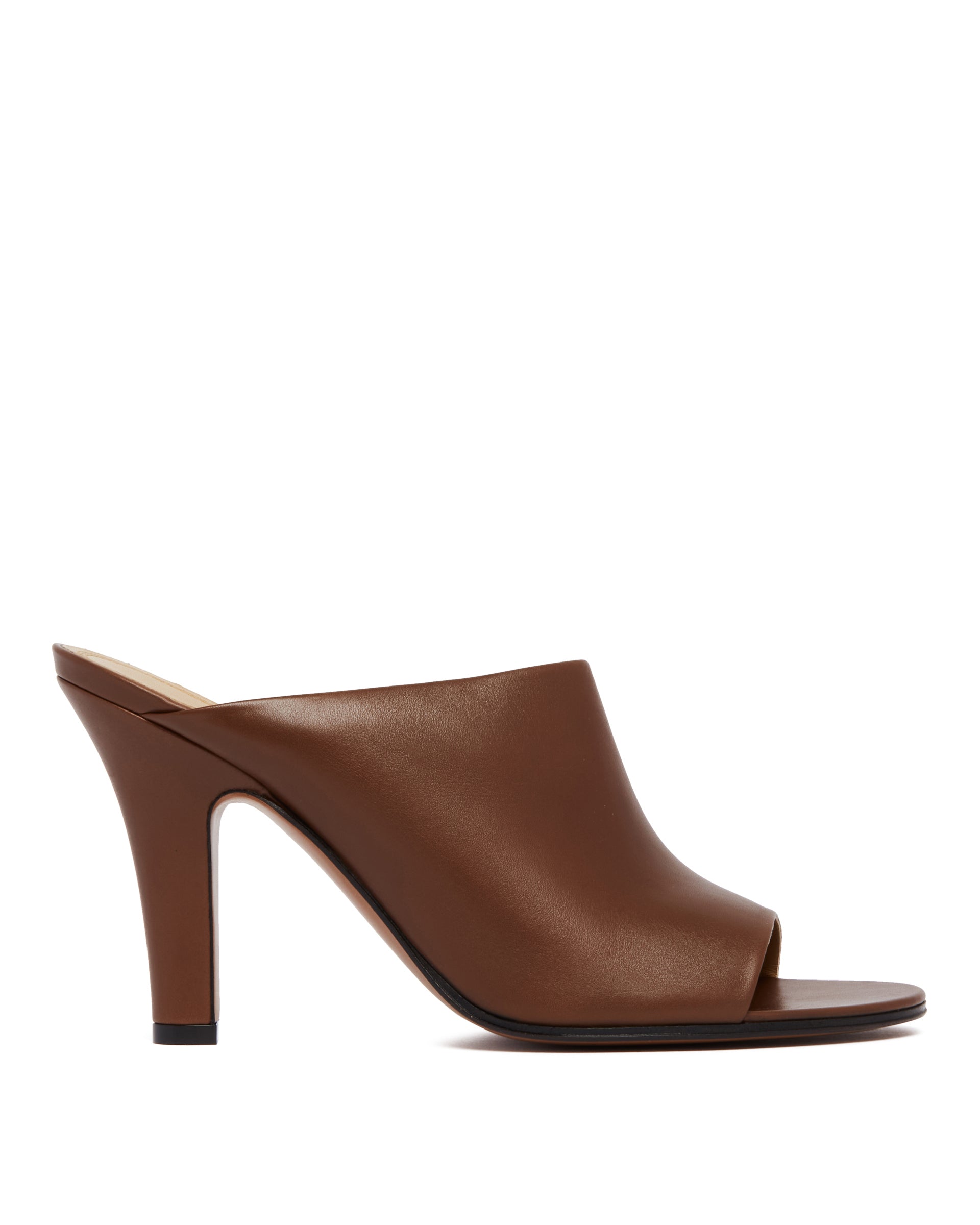 Brown Leather Signum Mules - THE ROW