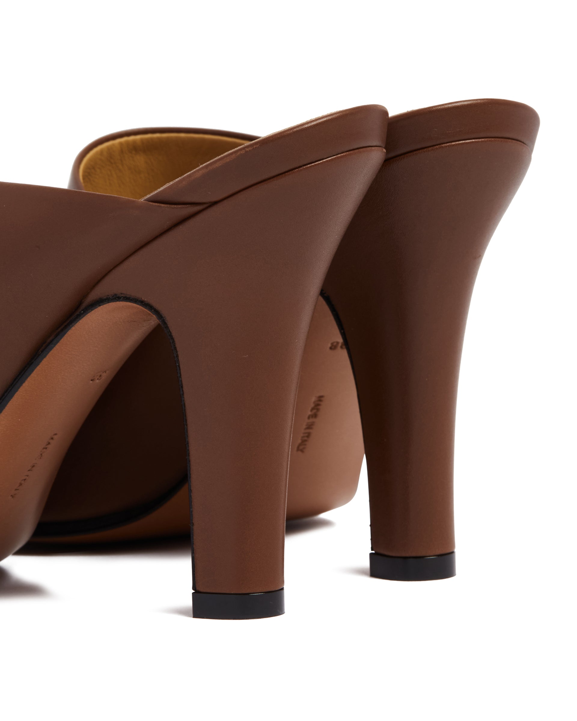 Brown Leather Signum Mules - THE ROW