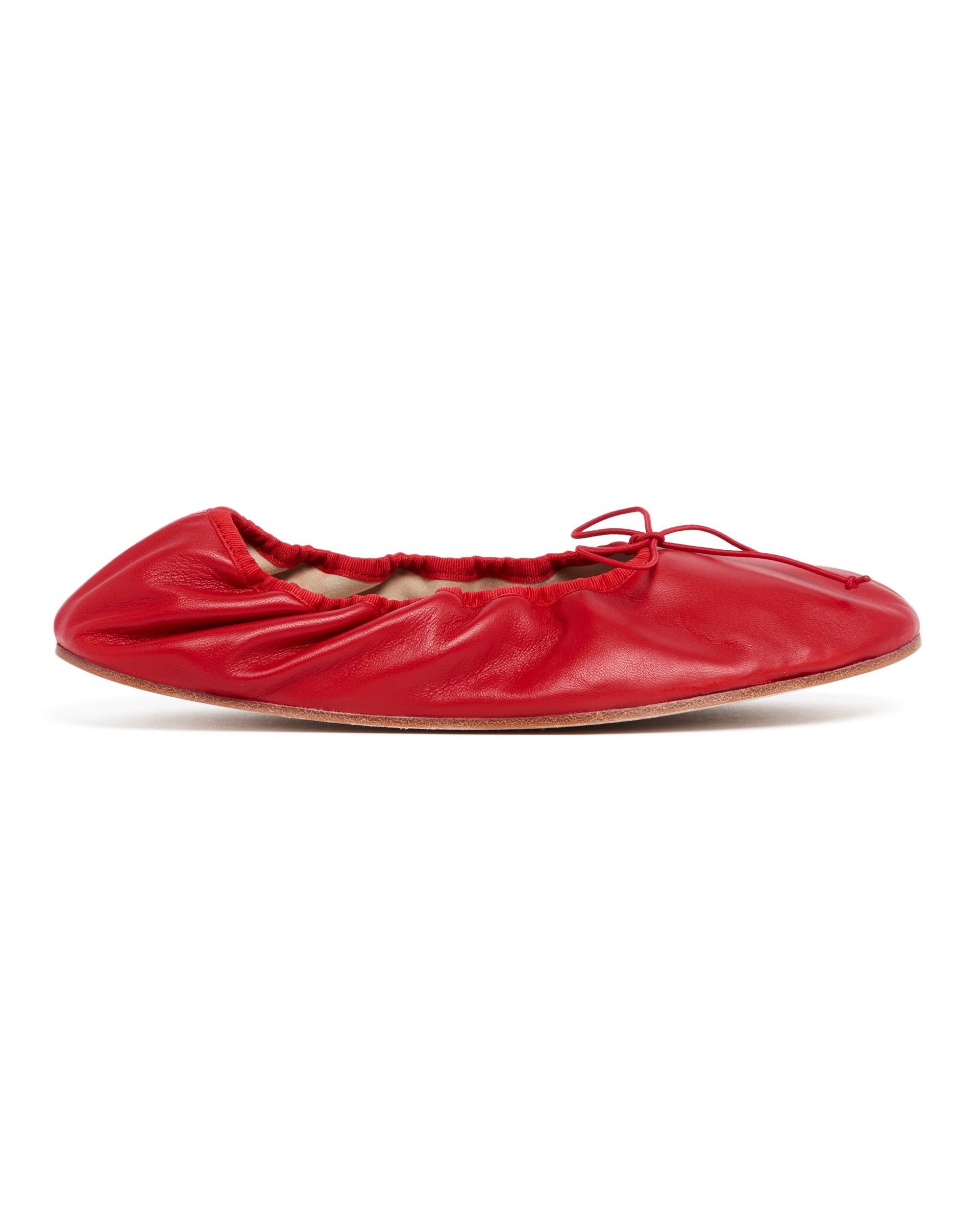 Red Rounded Flat Ballet Flats The row – Гарантія оригінальності – вид ззаду