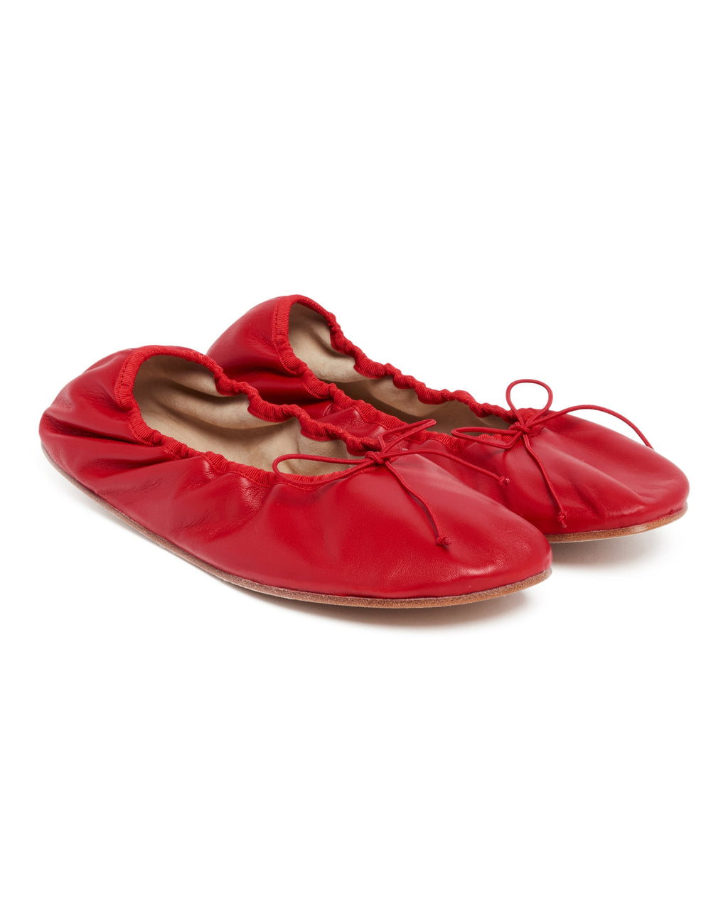 Red Rounded Flat Ballet Flats The row – Гарантія оригінальності – детальний вид